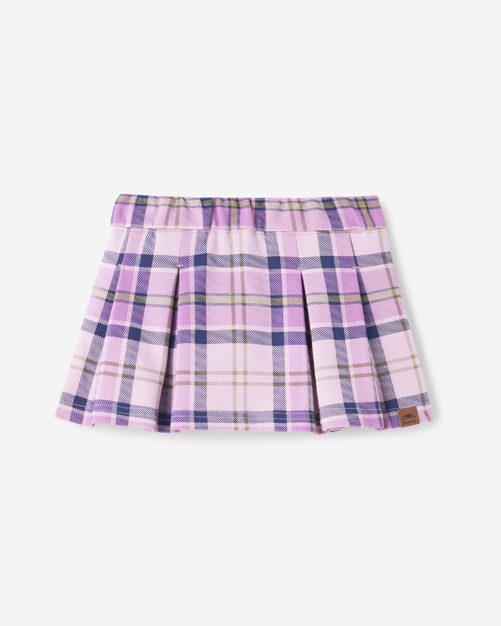 Roots Toddler Girl's Pleated Skort in Lavender Herb