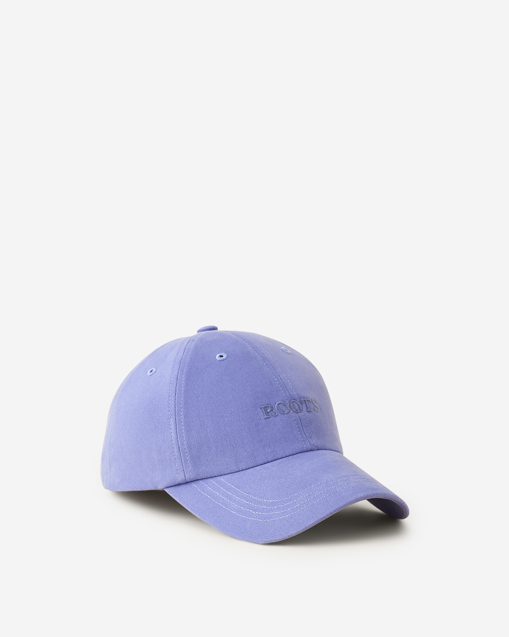 Roots Baseball Cap Hat in Periwinkle Purple