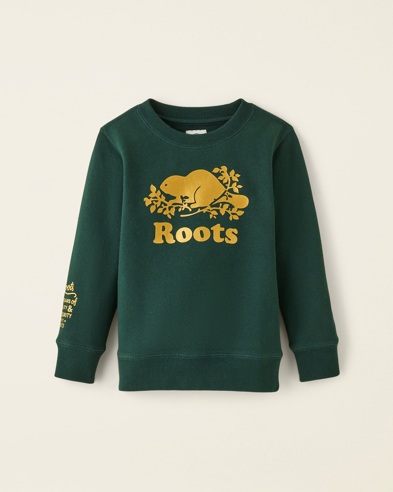 Roots Toddler 50th Cooper Sweatshirt in Varsity Green