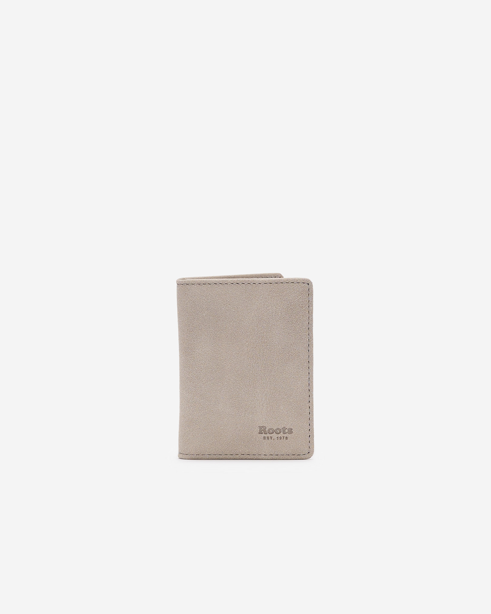 Roots Card Case With ID Tribe in Sterling Grey