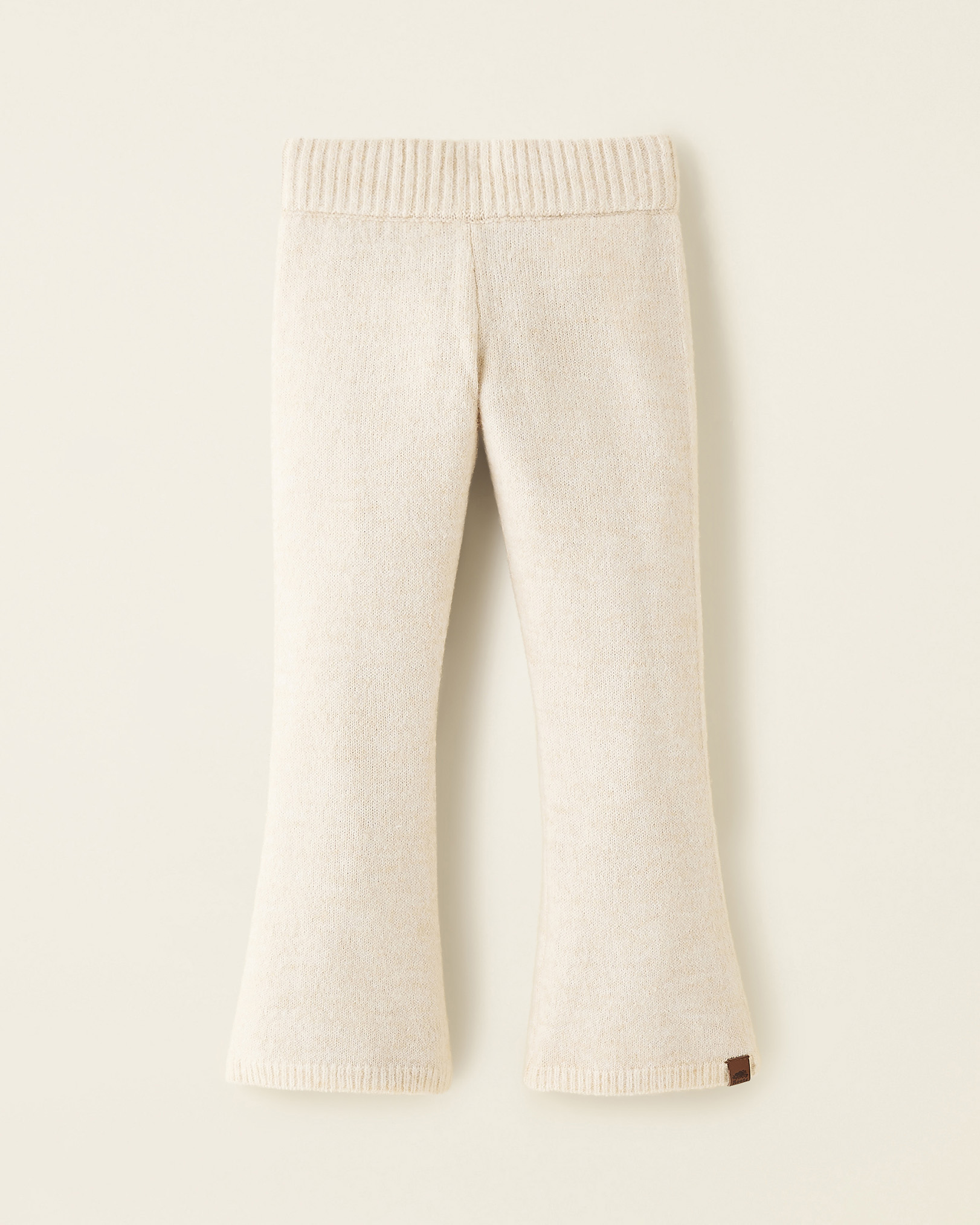 Roots Toddler Girl's Flare Sweater Bottom Pants in Birch White Mix
