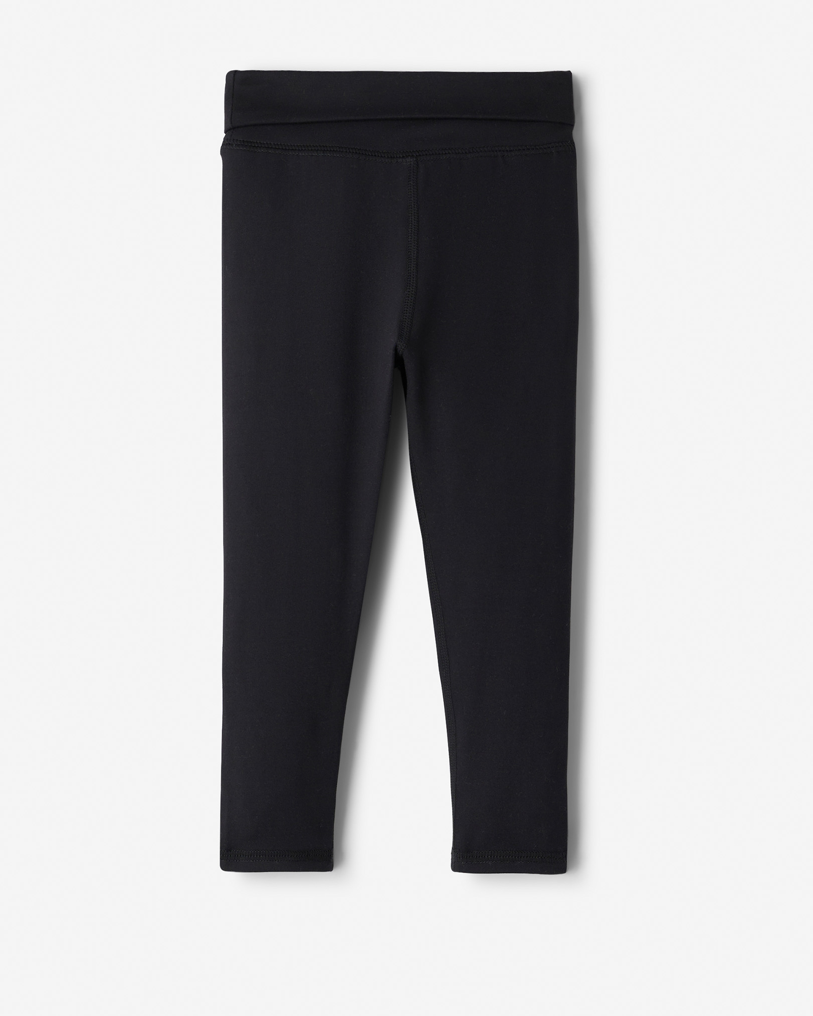 Roots Toddler Girl's Active Fold Over Ankle Legging Pants in Black