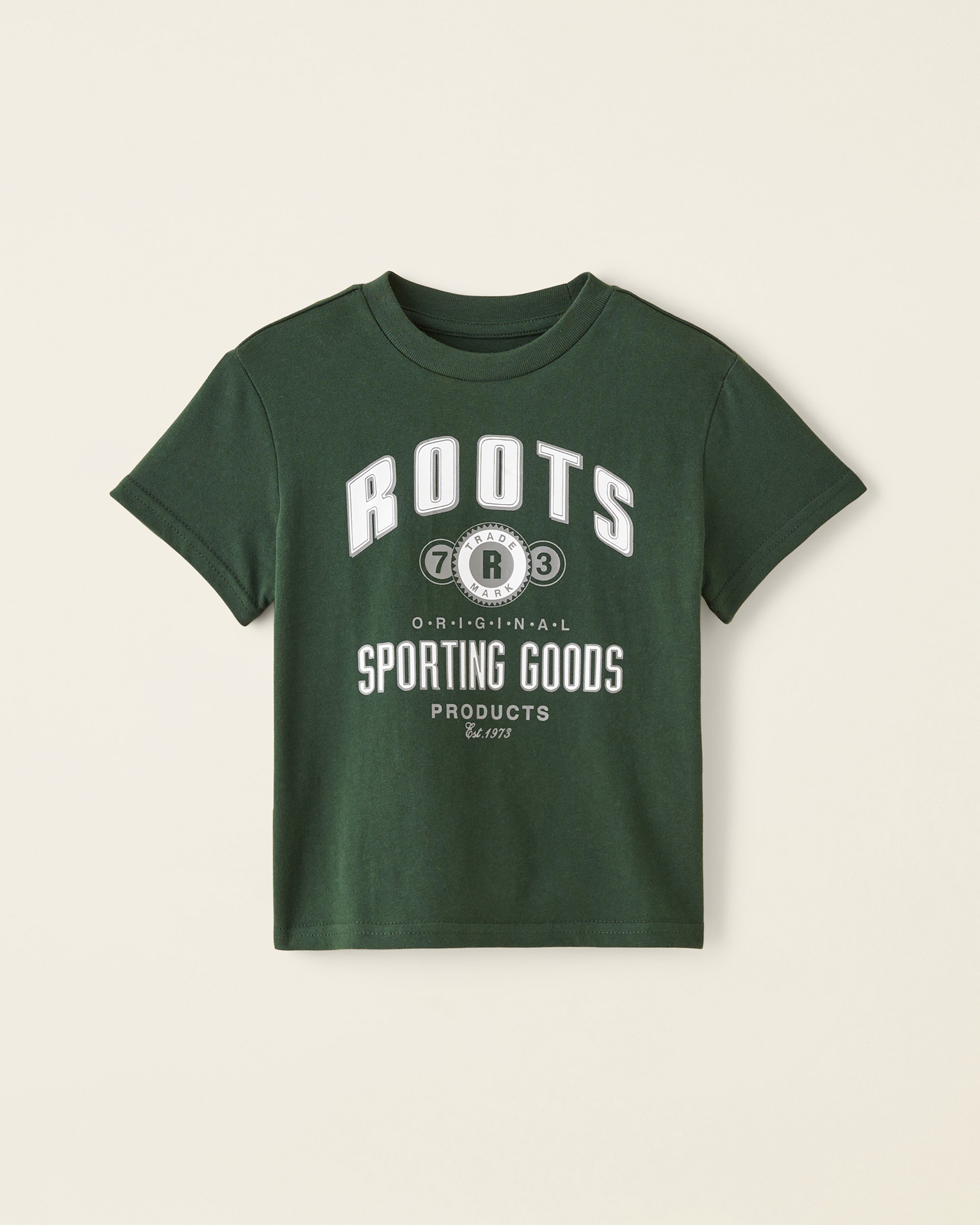 Roots Toddler Re-Issue T-Shirt in Park Green