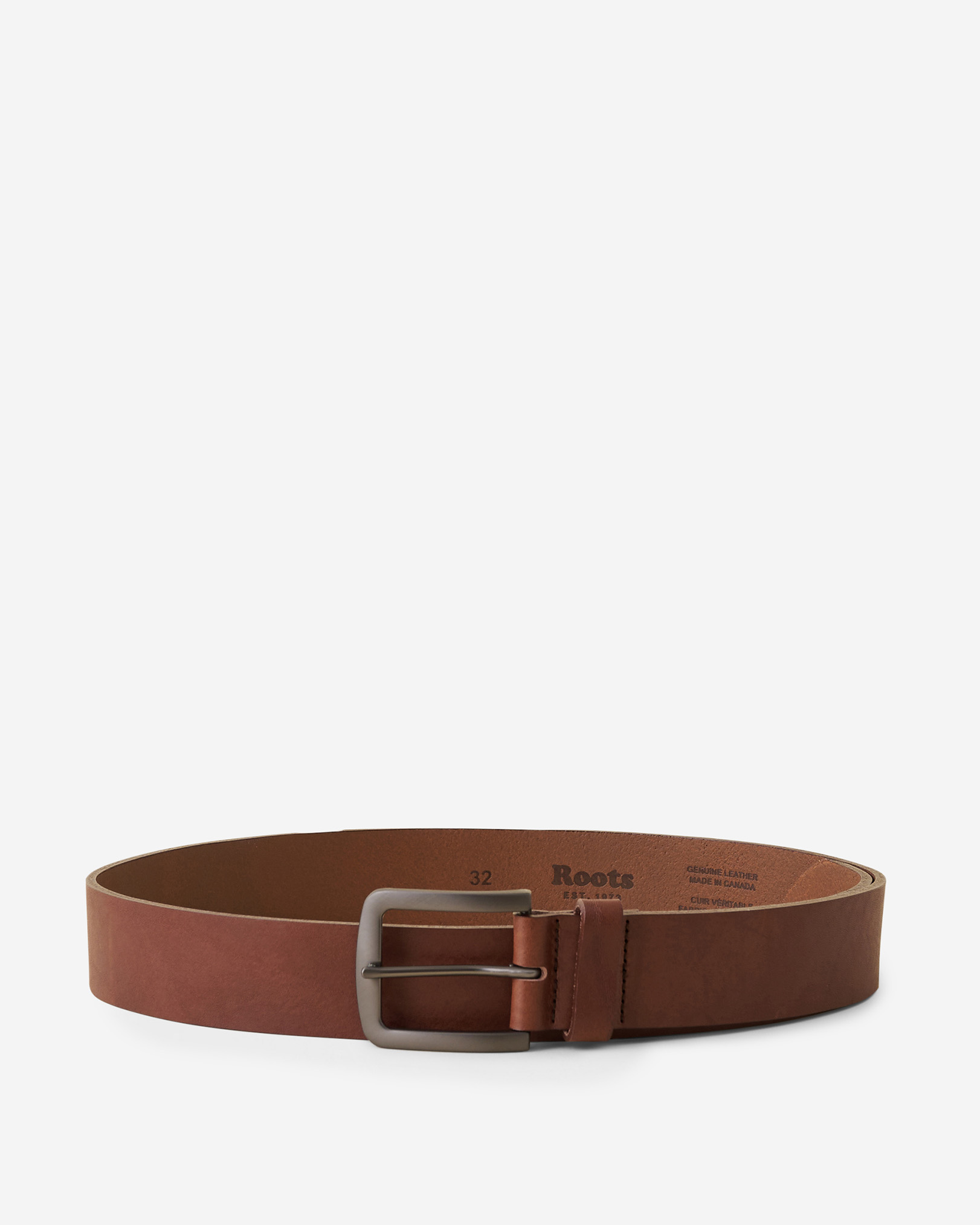 Roots Everyday Belt in Cognac