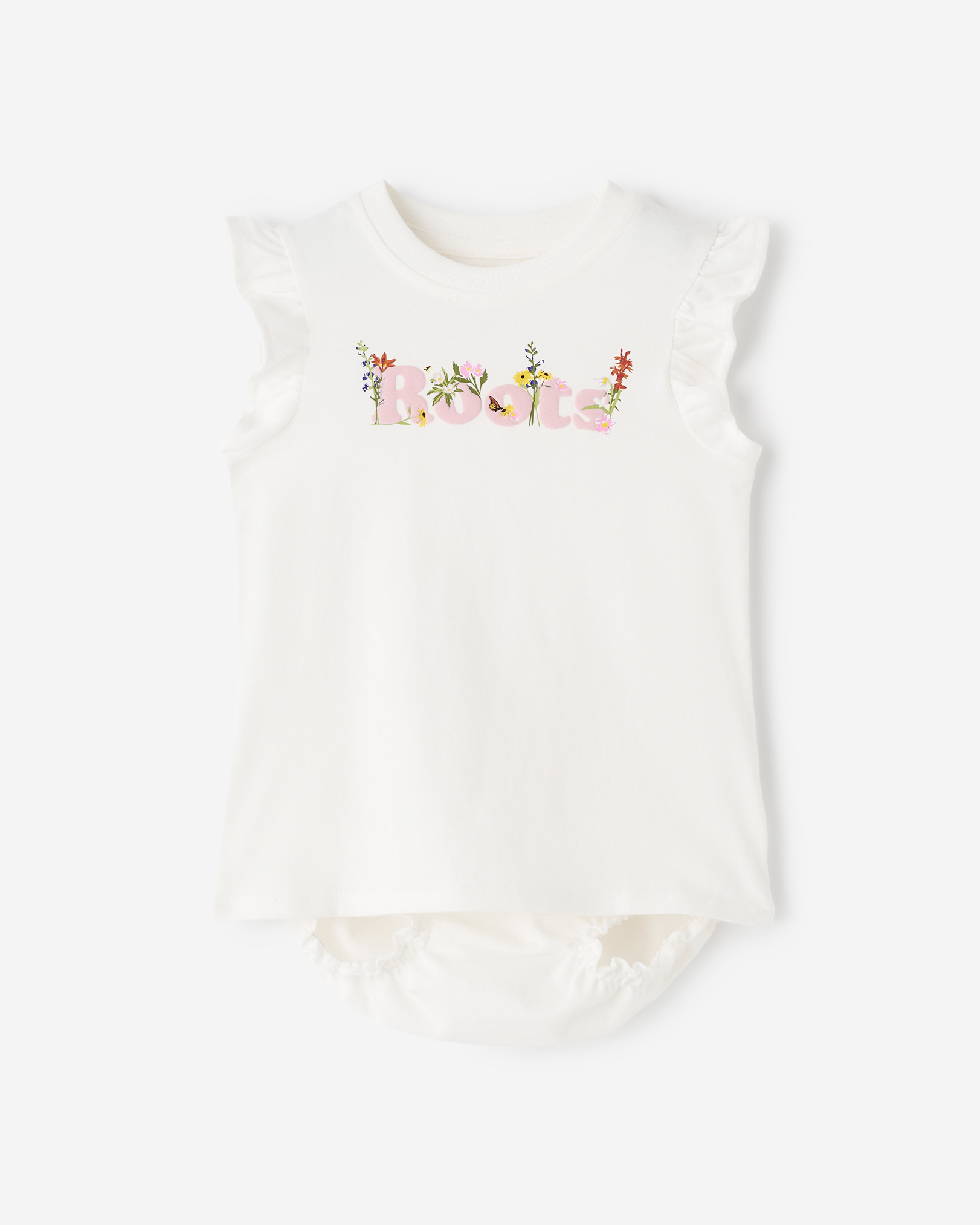 Roots Baby Cooper Floral Dress in Egret