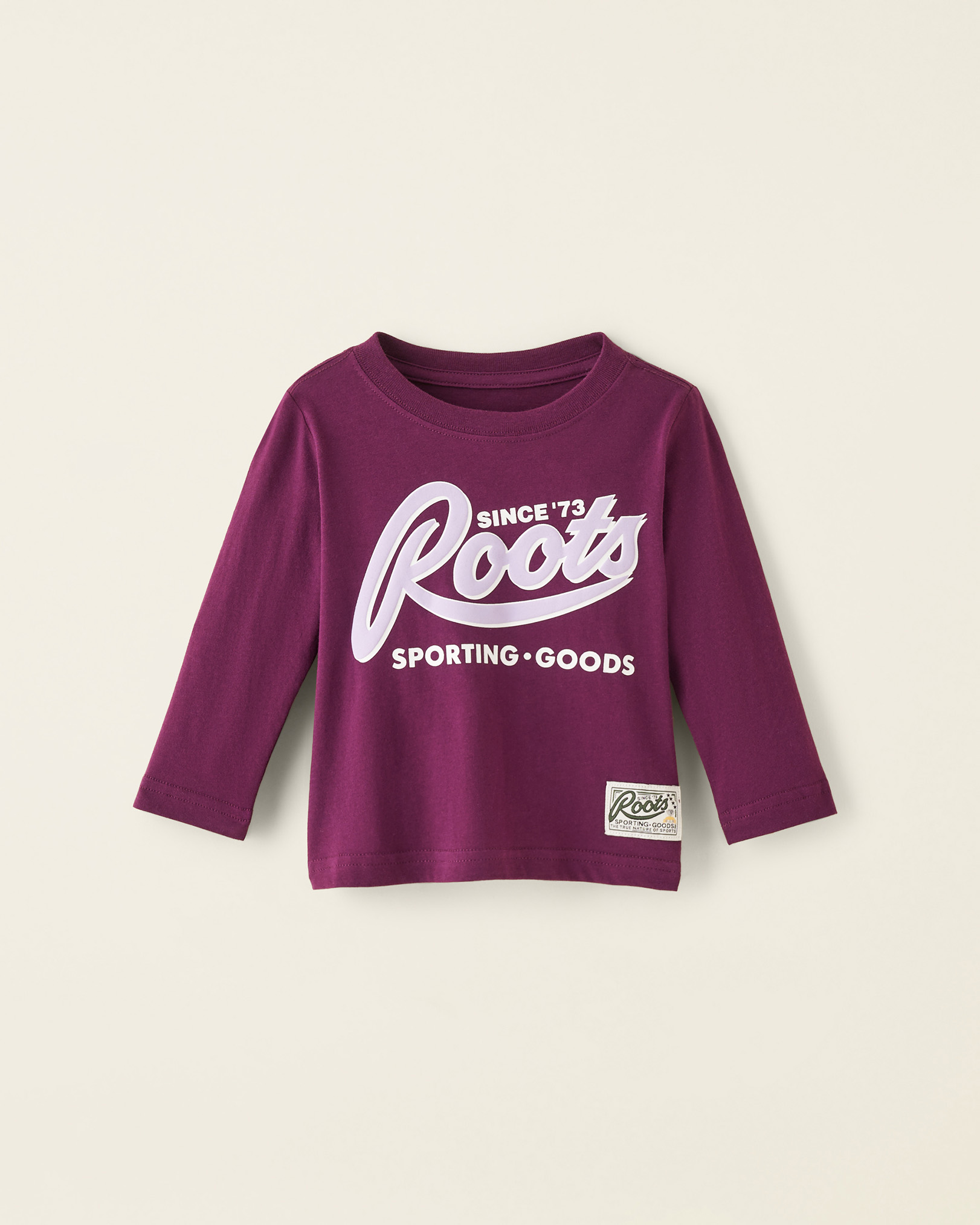 Roots Baby Sporting Goods T-Shirt in Astral Purple