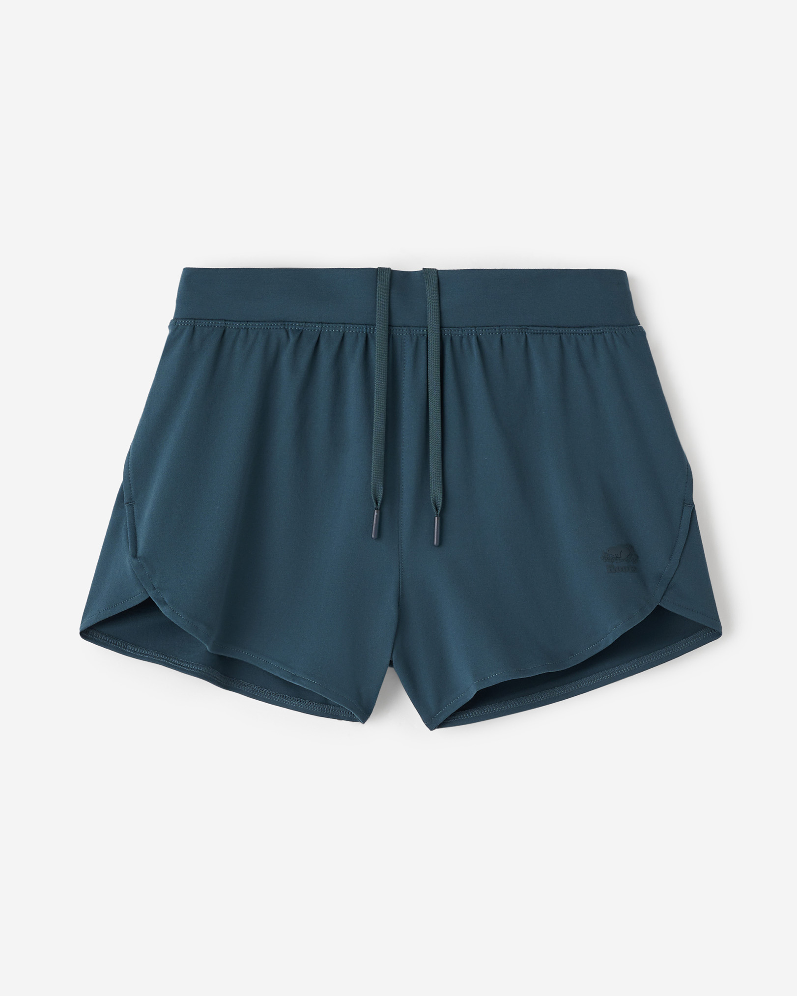 Roots Renew Runner Short 3 Inch in Forest Teal