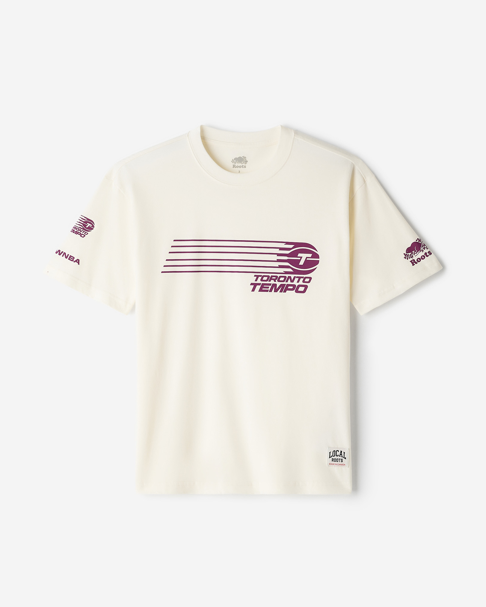 Roots Toronto Tempo T-Shirt in Egret