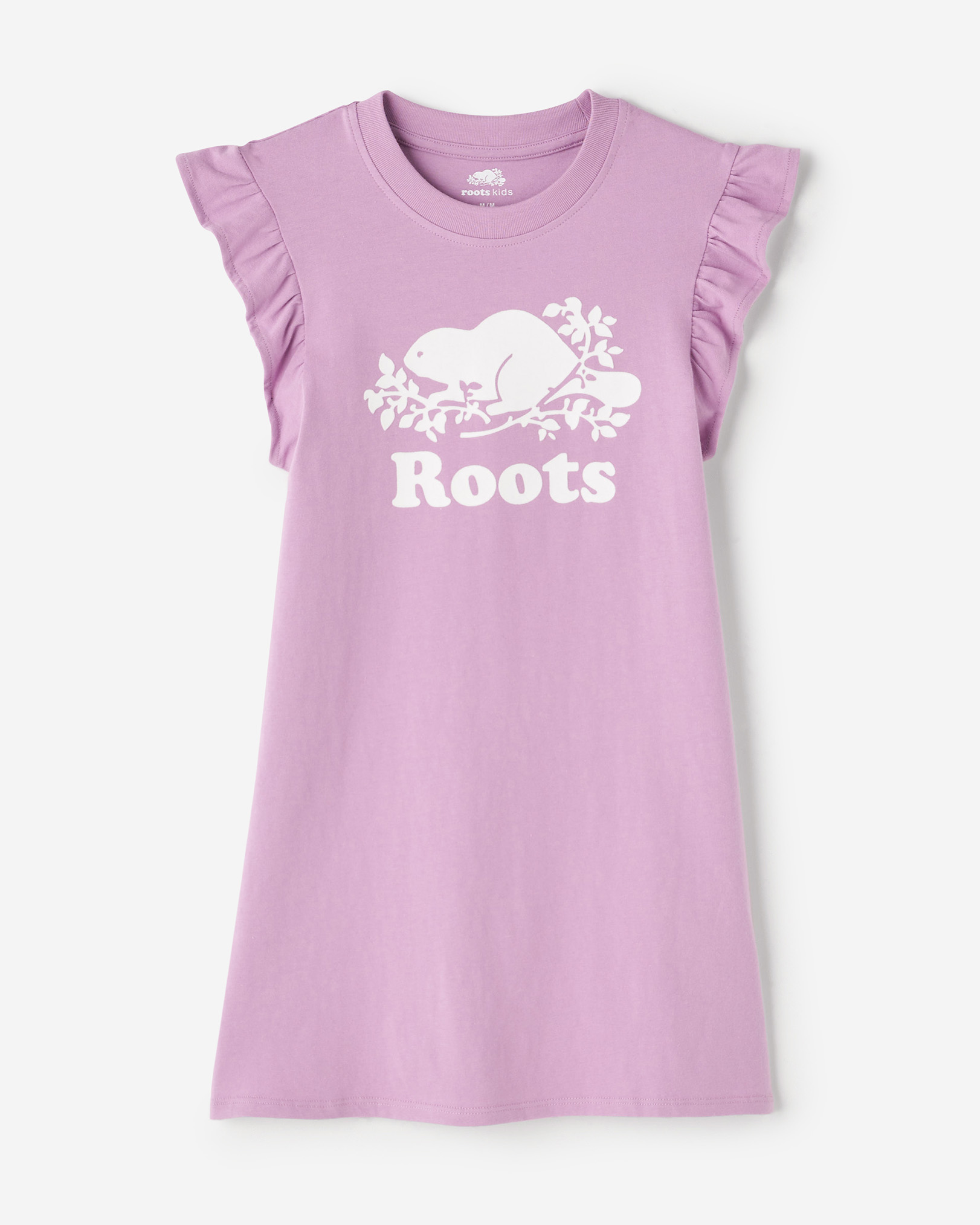 Roots Girl's Cooper Dress in Lavender Herb