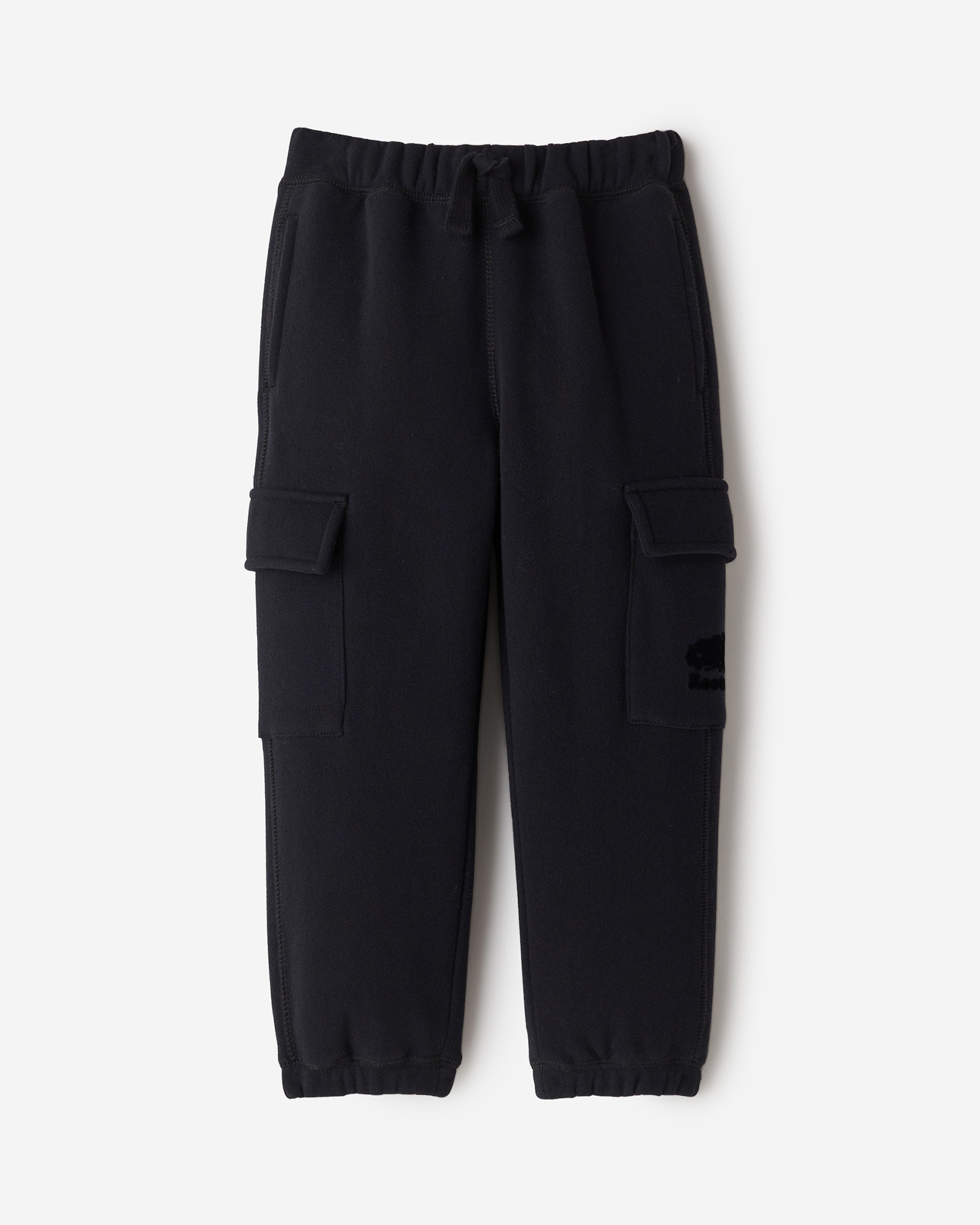 Roots Toddler Organic Cooper Relaxed Cargo Sweatpant in Black