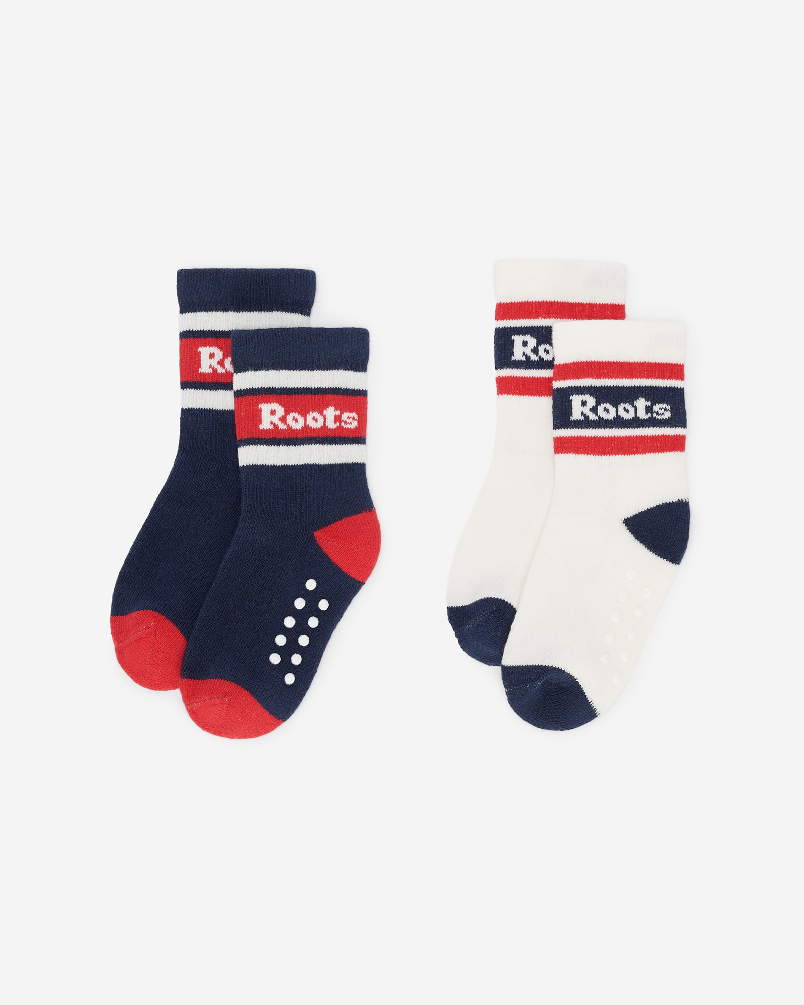 Roots Toddler Ankle Sport Sock 2 Pack in White
