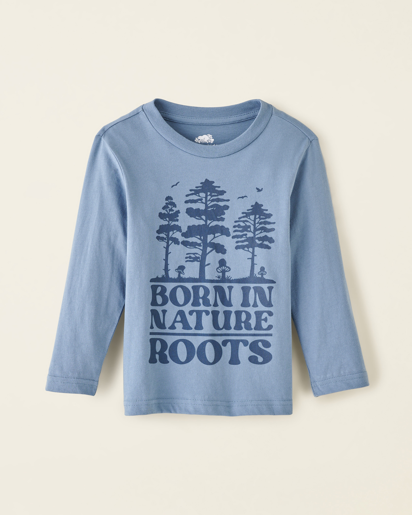 Roots Toddler Nature T-Shirt in Slate Blue