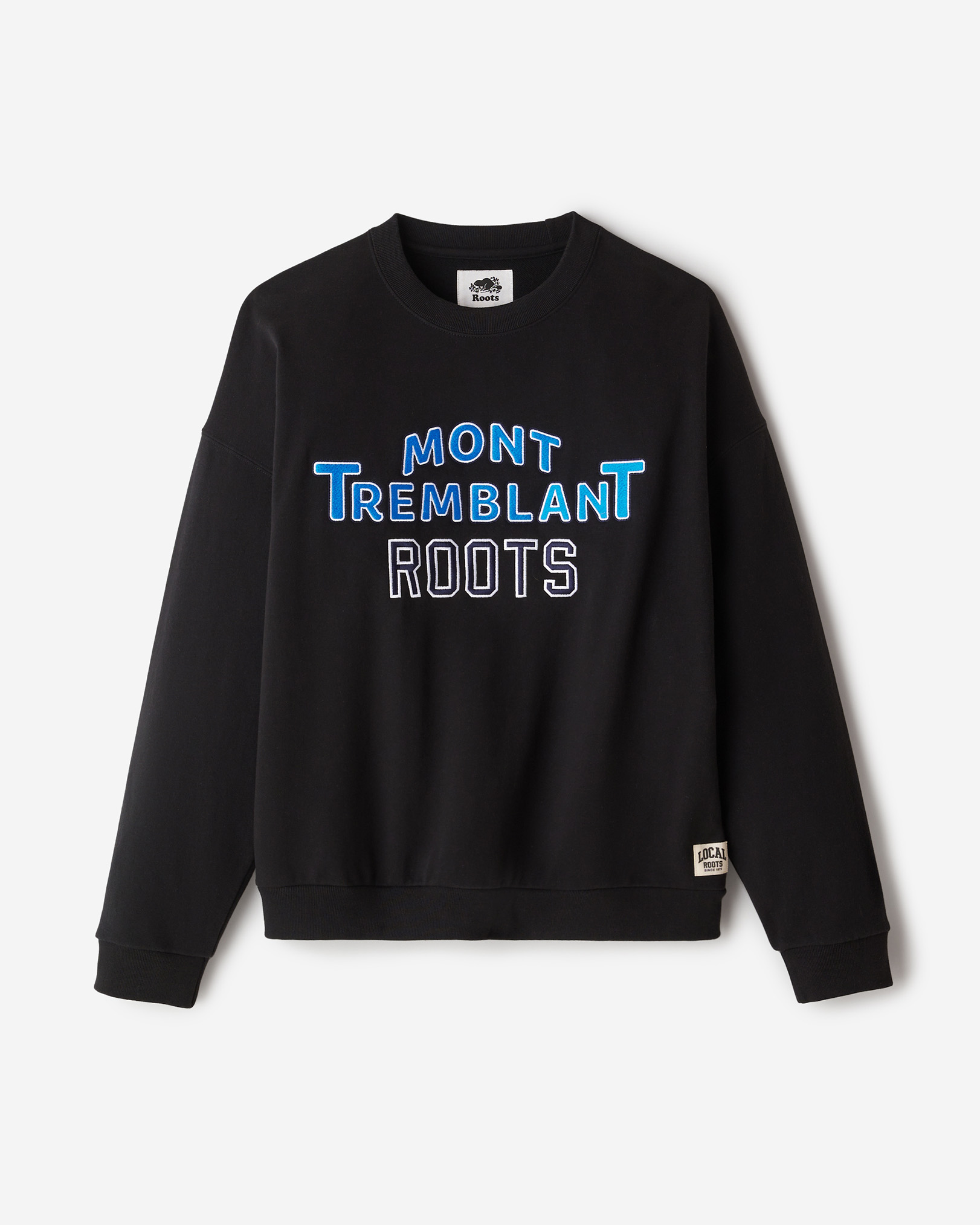 Roots Mt Tremblant Local Crew Shirt in Black