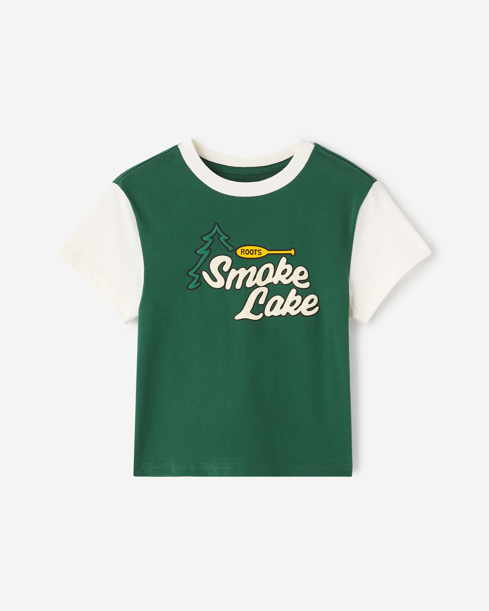 Roots Toddler Parks And Lakes Tribute T-Shirt in Forest Green