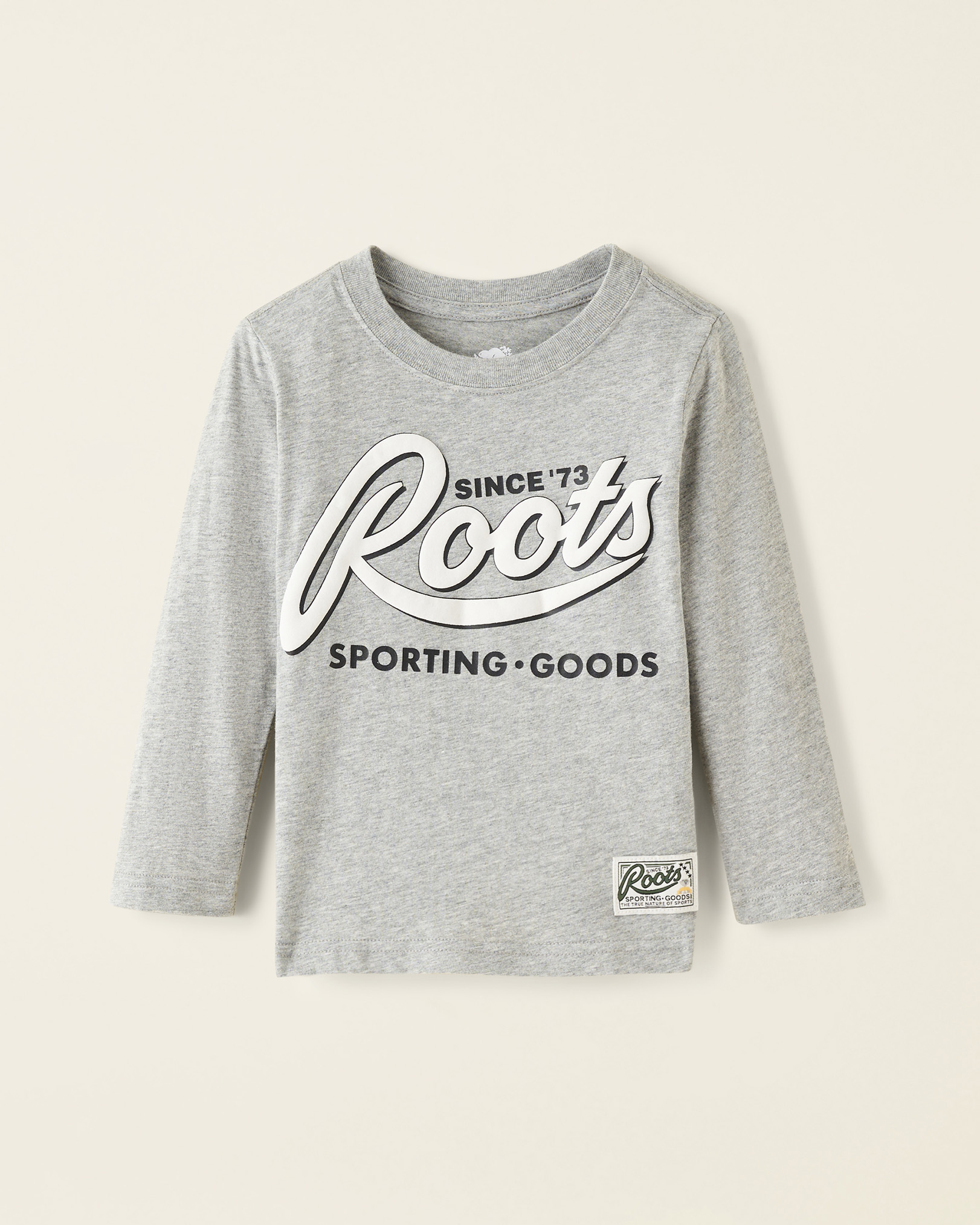 Roots Toddler Sporting Goods T-Shirt in Grey Mix