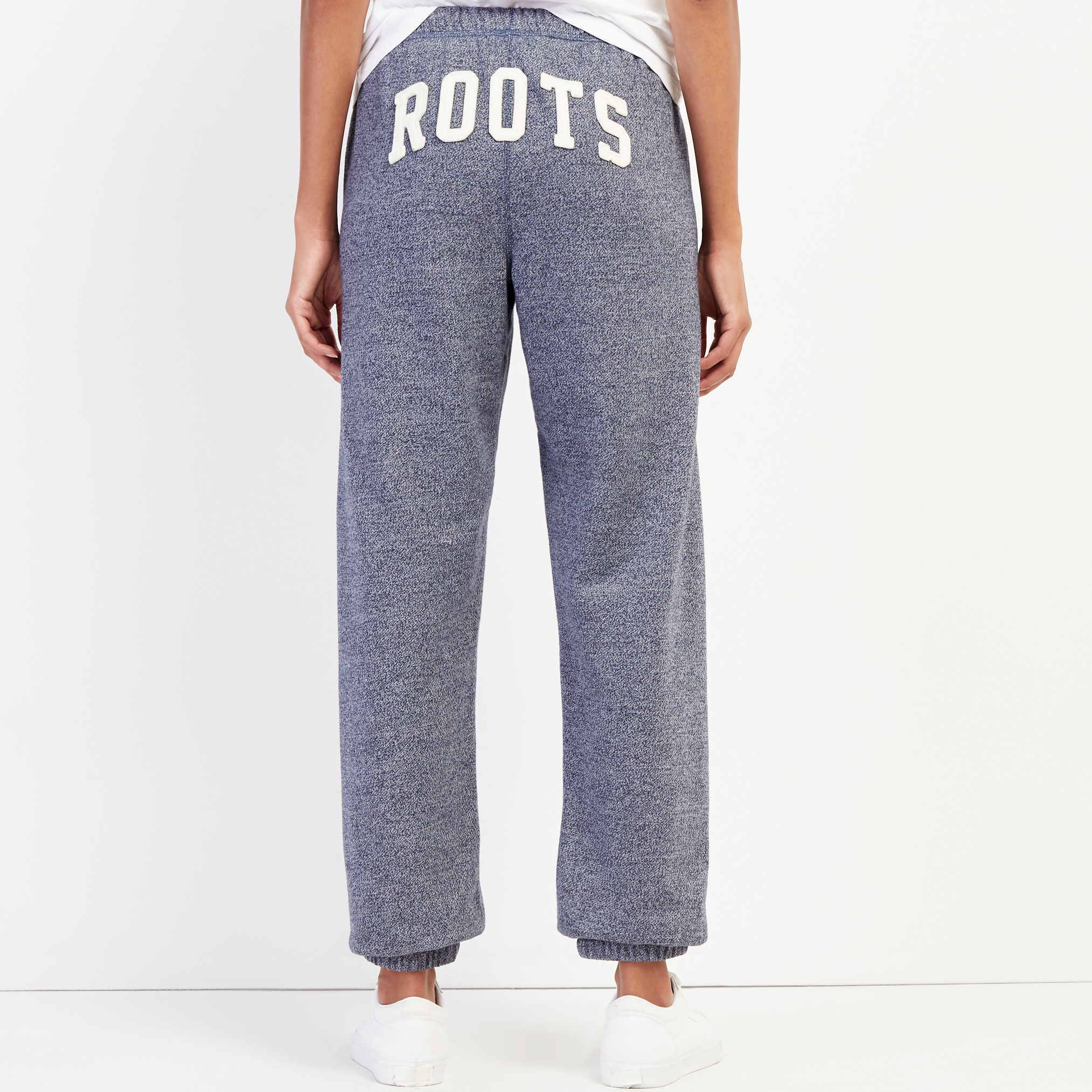 Roots Original Boyfriend Sweatpant in Navy Blazer Pepper