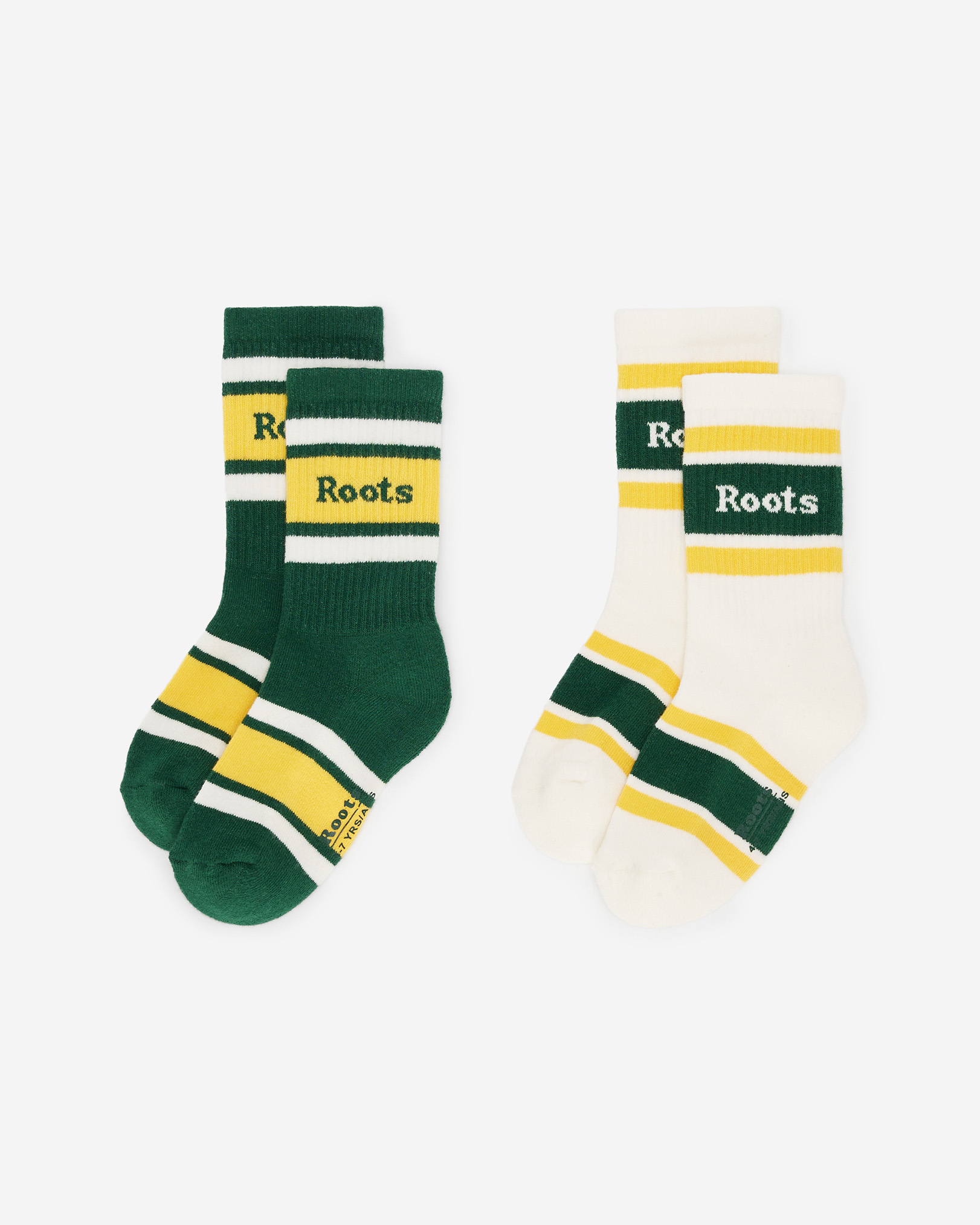 Roots Kids Ankle Sport Sock 2 Pack in Forest Green