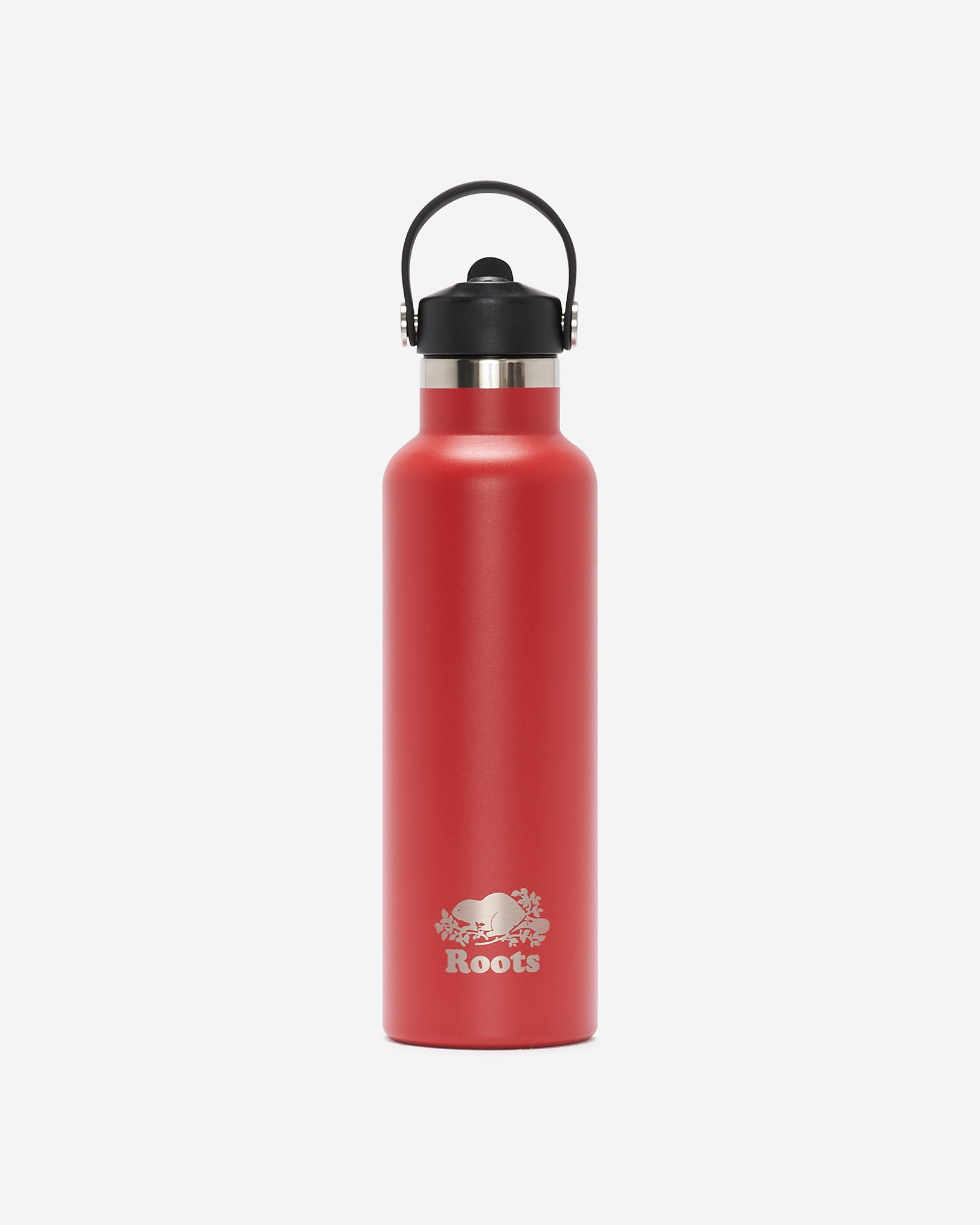 Roots Water Bottle in Jam Red