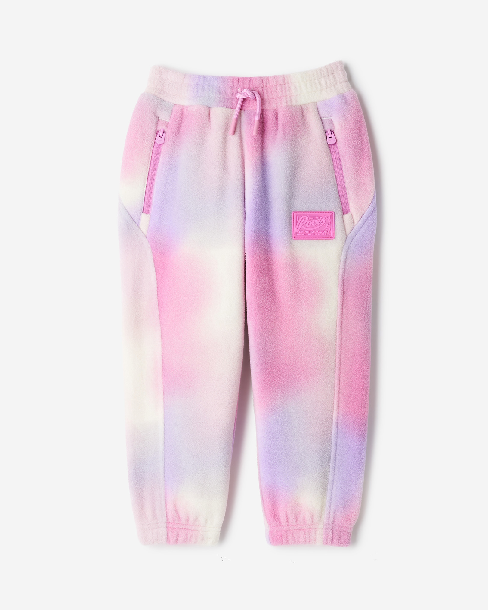 Roots Toddler Active Microfleece Jogger in Pink Mix