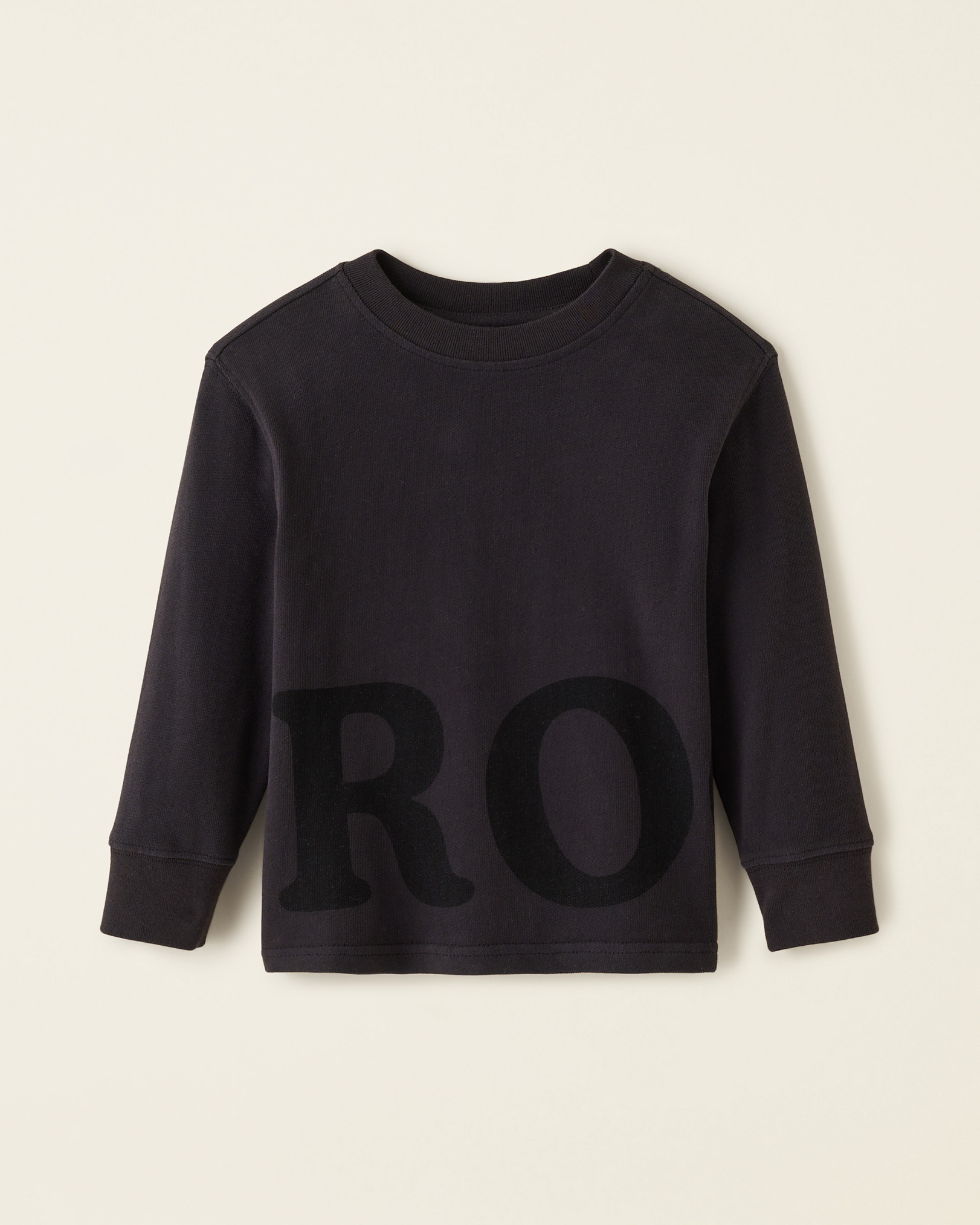 Roots Toddler One Long Sleeve T-Shirt in Black
