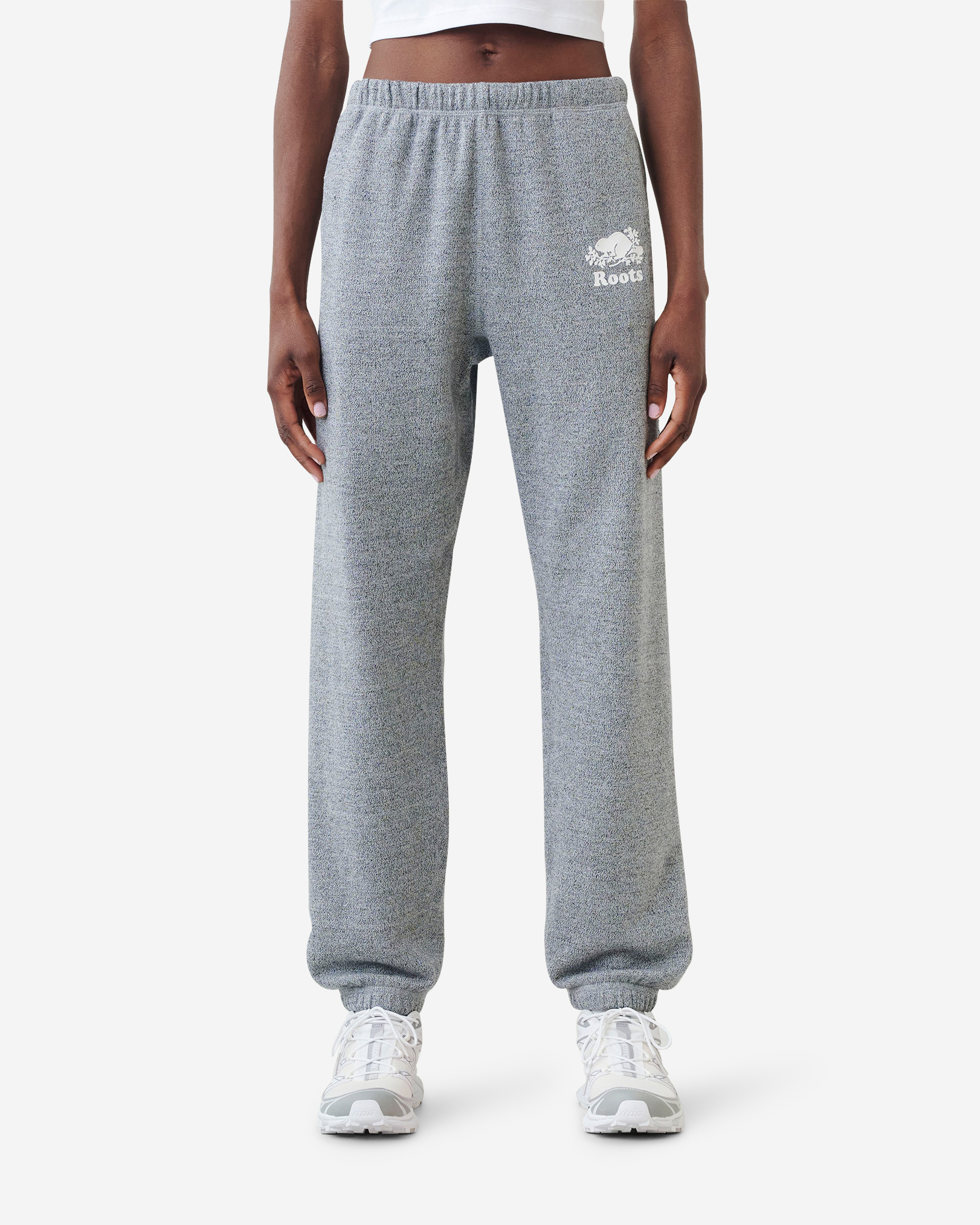 Roots Cooper Cozy Sweatpant in Salt/Pepper