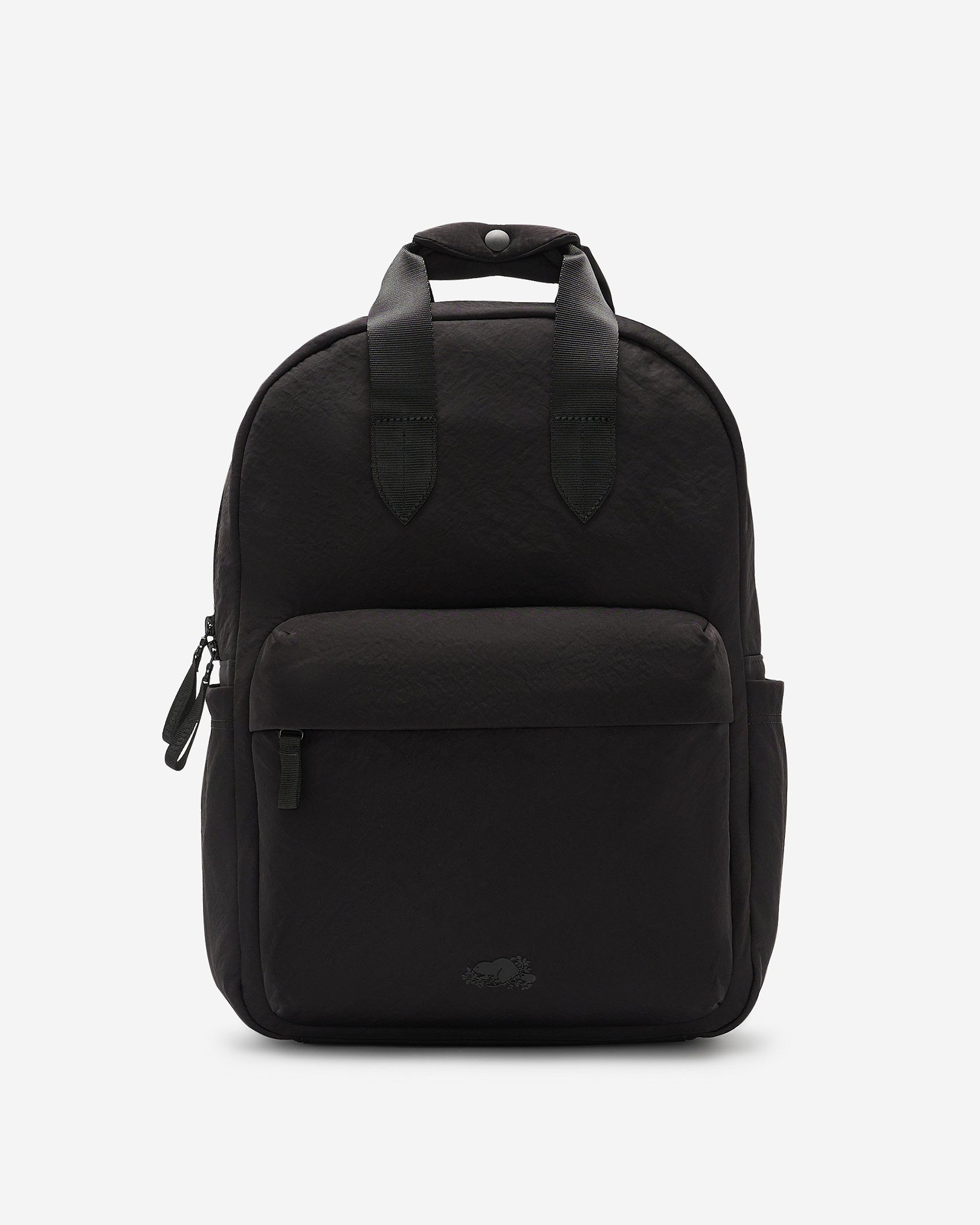 Roots Nylon Backpack in Black