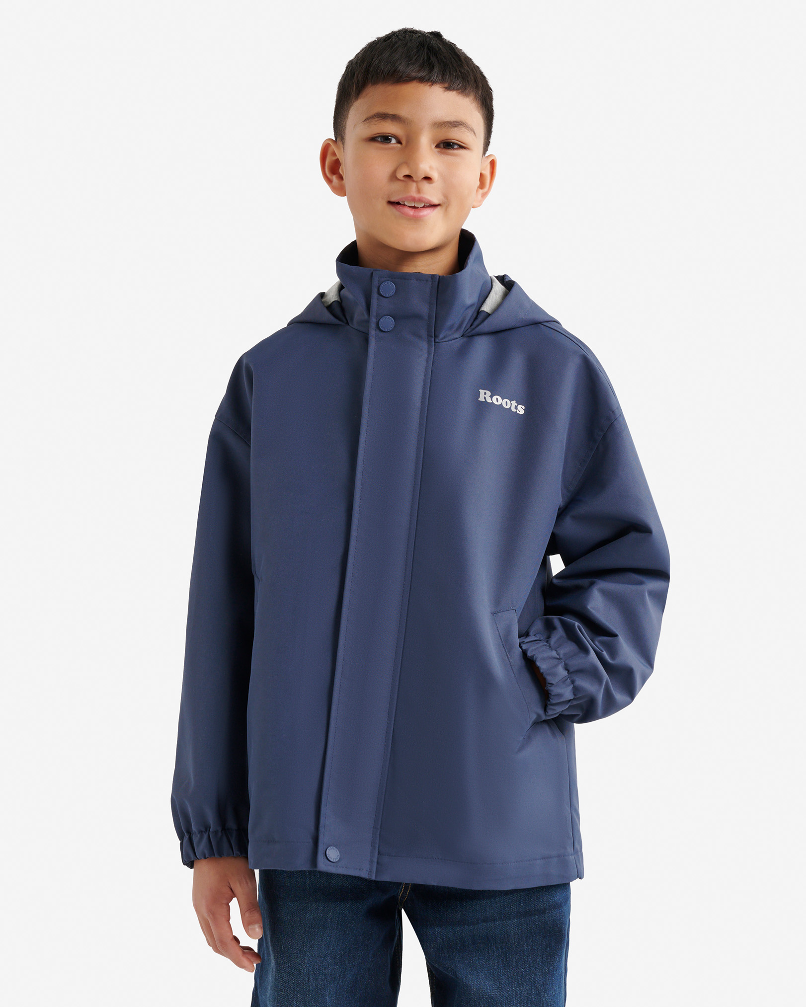 Roots Kids Puddle Jumper Jacket in Nightfall Blue