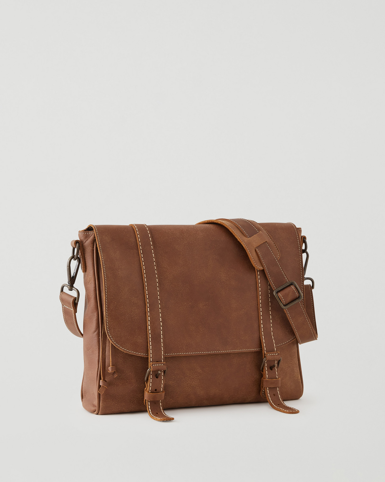Roots Modern Satchel Tribe in Natural