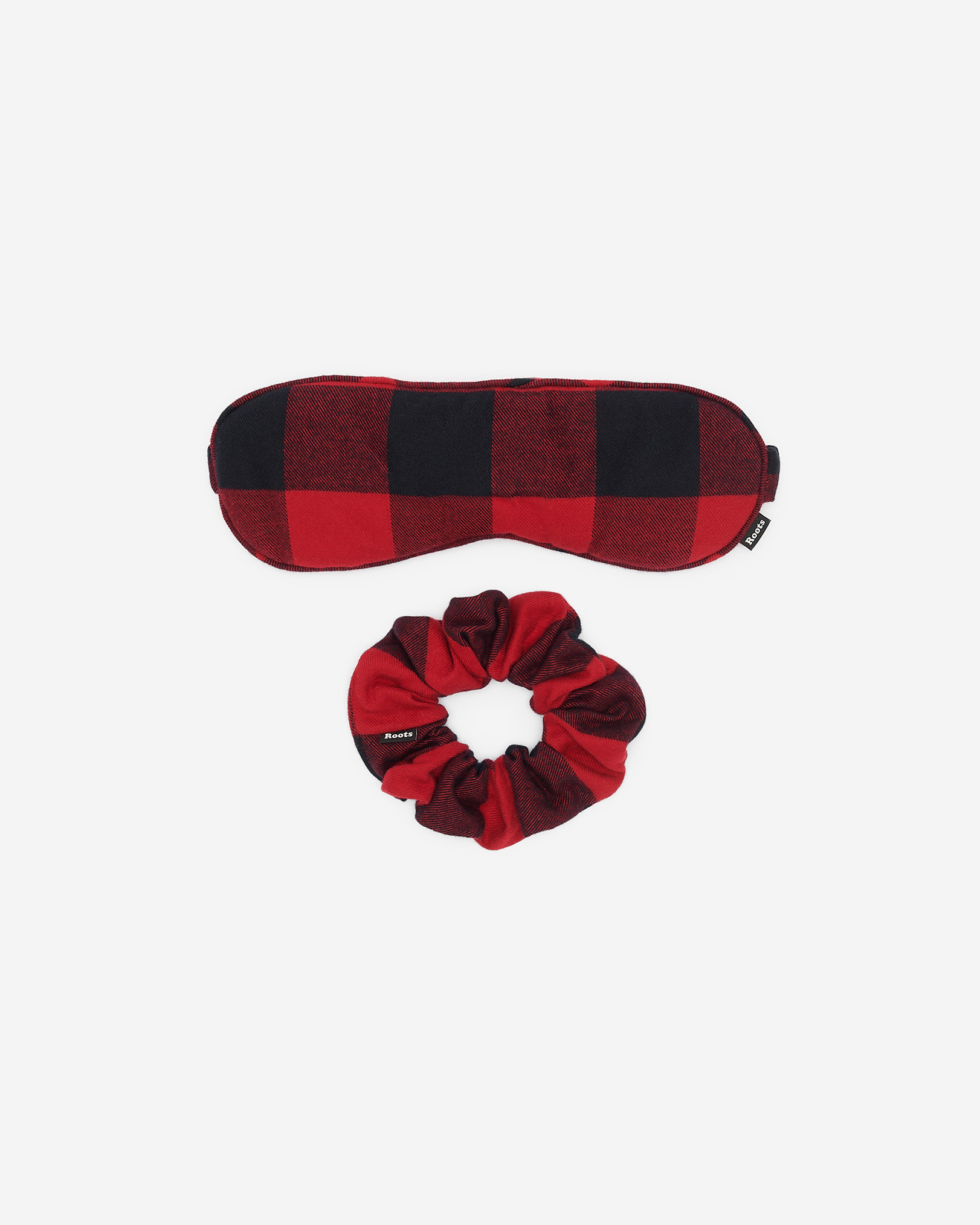 Roots Sweet Dreams Sleep Mask Set in Cabin Red