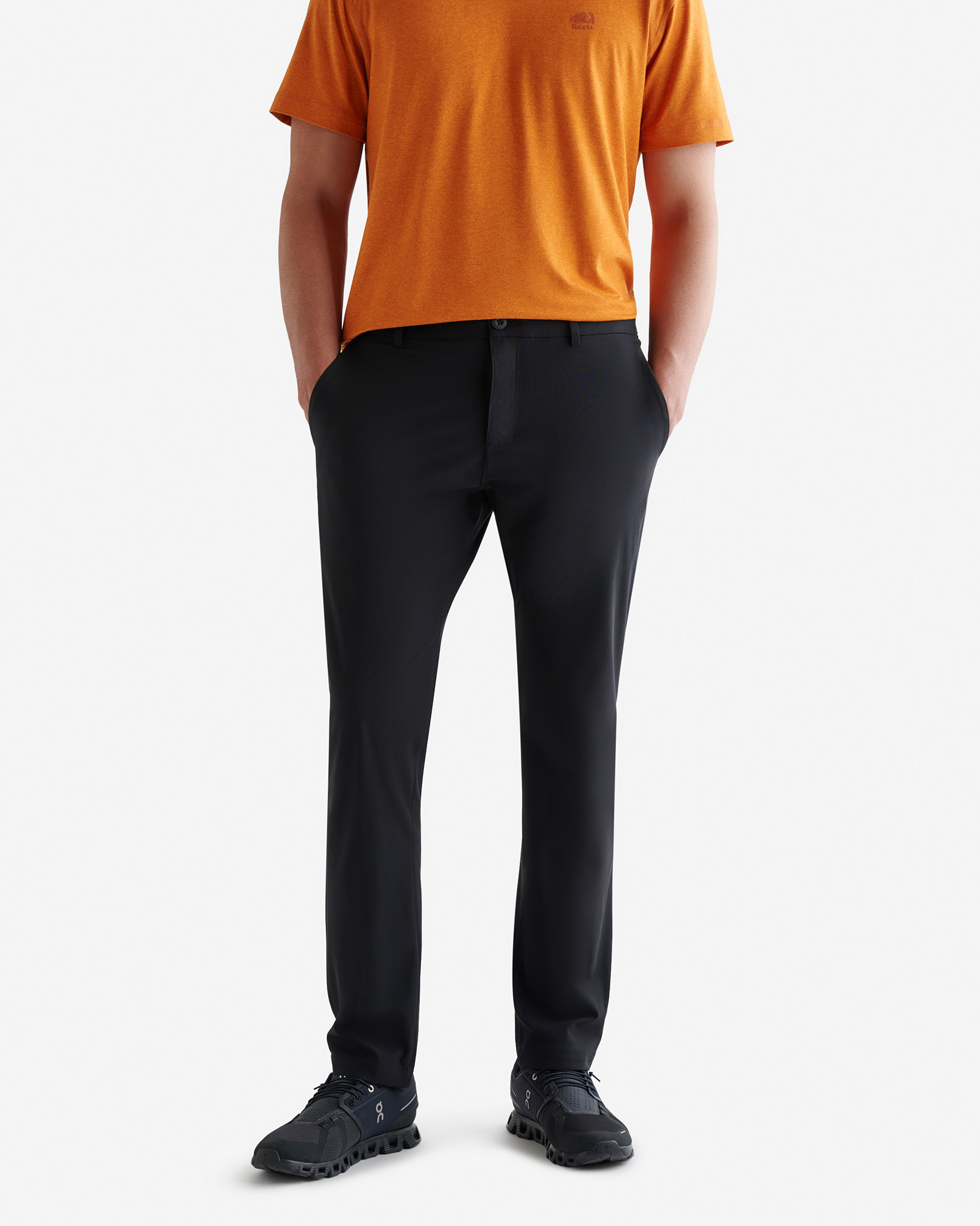 Roots Park Tech Pant Inch Inseam in Black