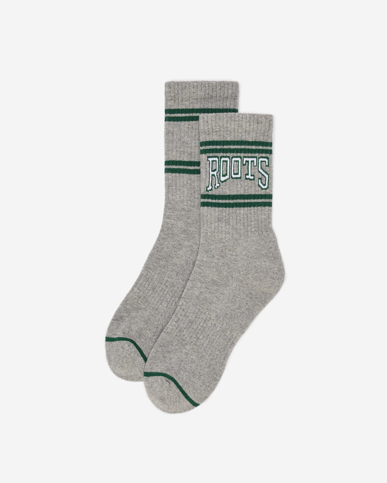 Roots Adult Novelty Athletic Sock in Grey Mix