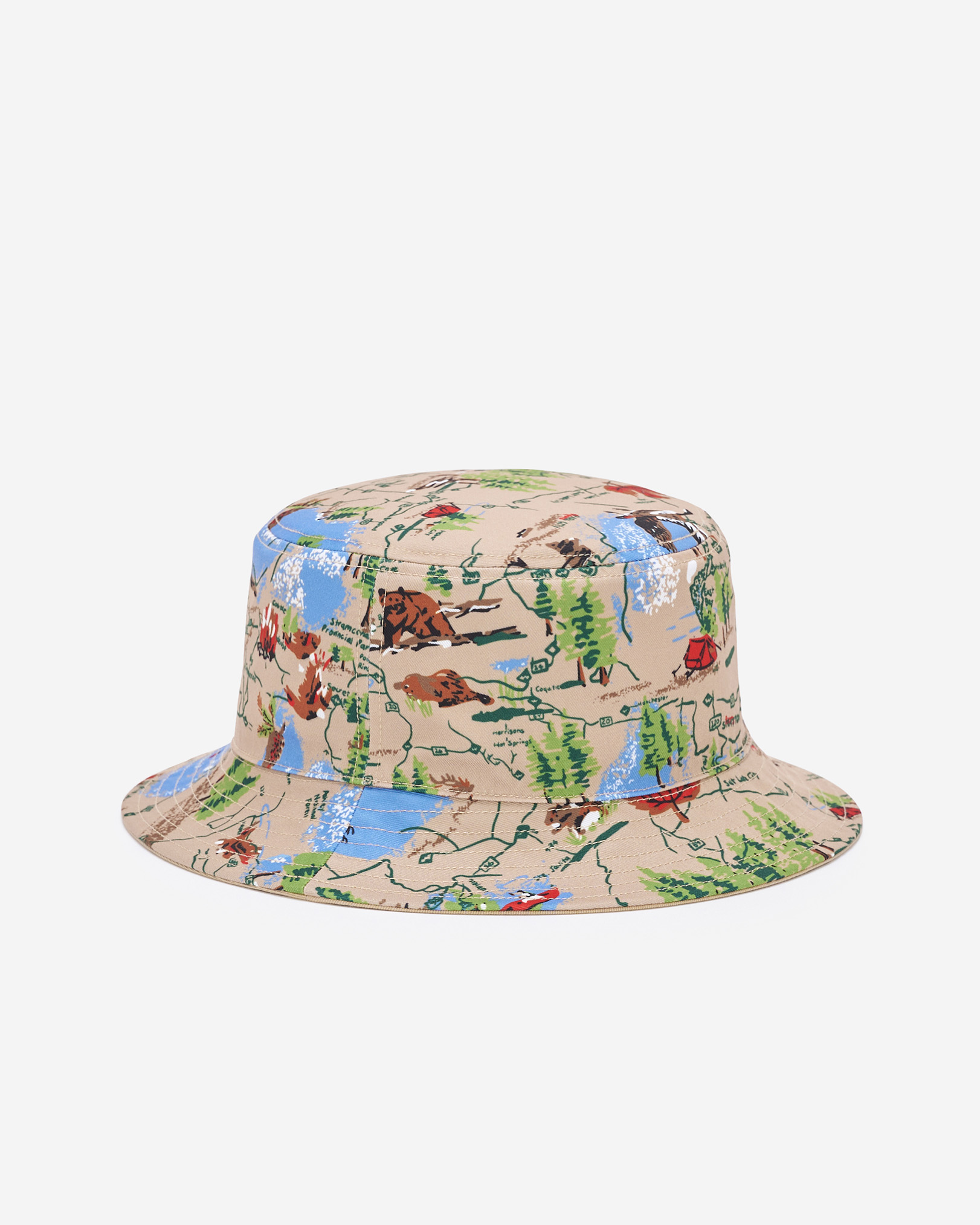 Roots Brooks Reversible Bucket Hat in Incense