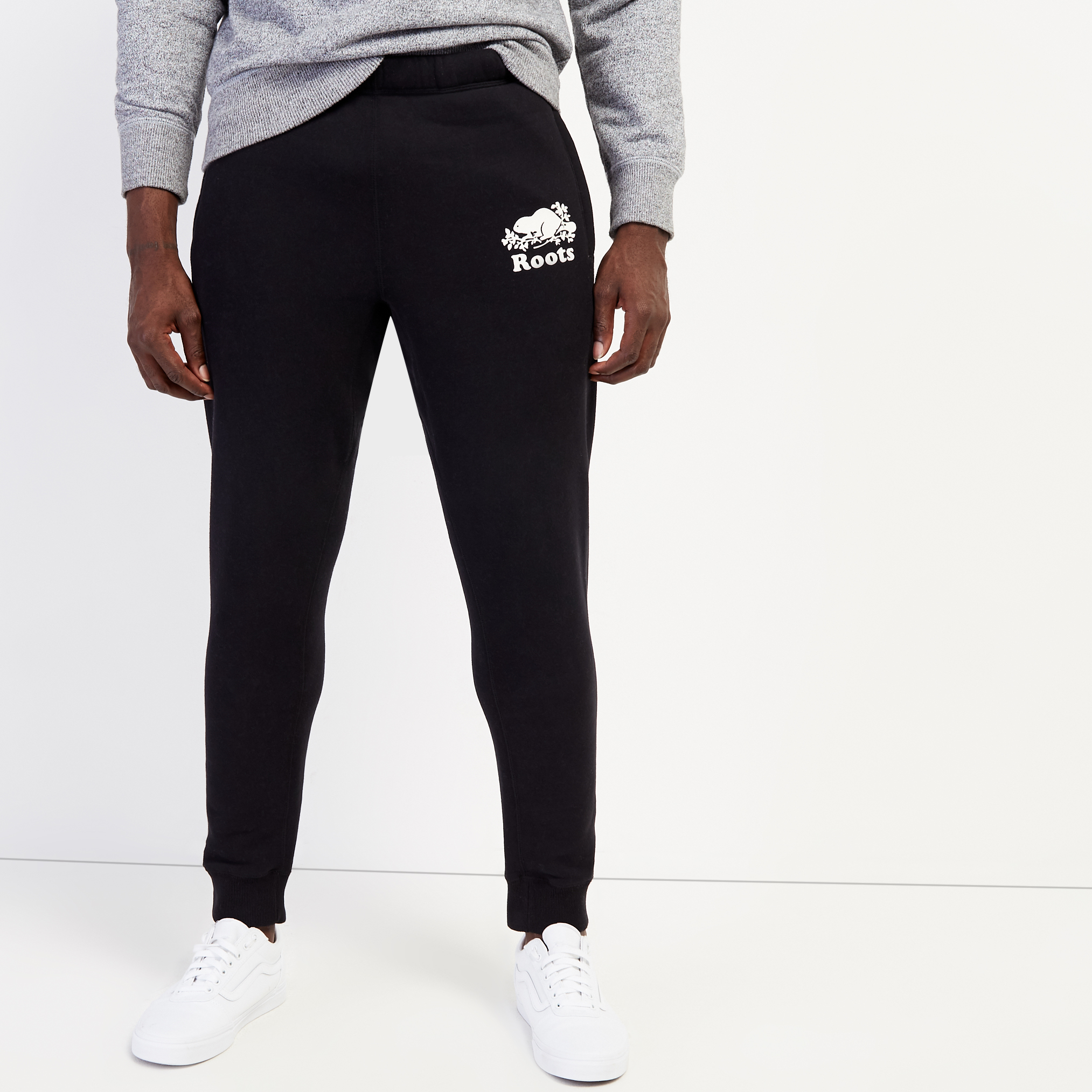 Roots Park Slim Sweatpant Tall (32 Inch Inseam) in Black