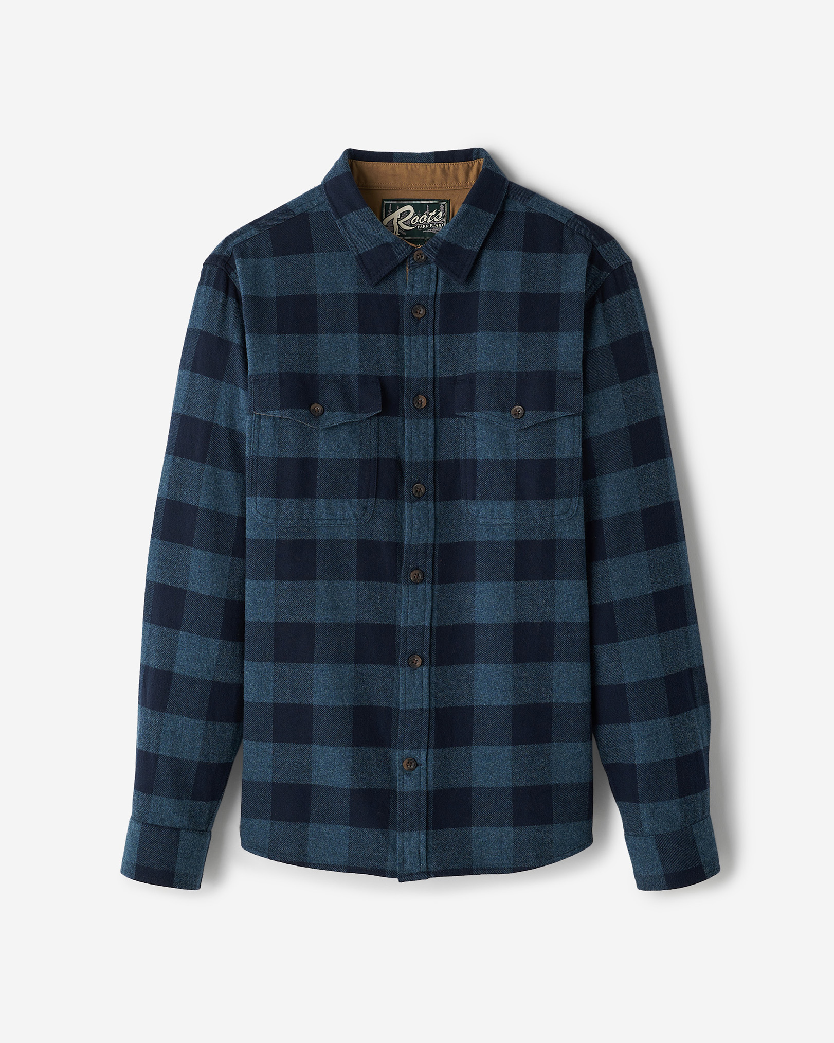 Roots Park Plaid Shirt in Navy Blazer