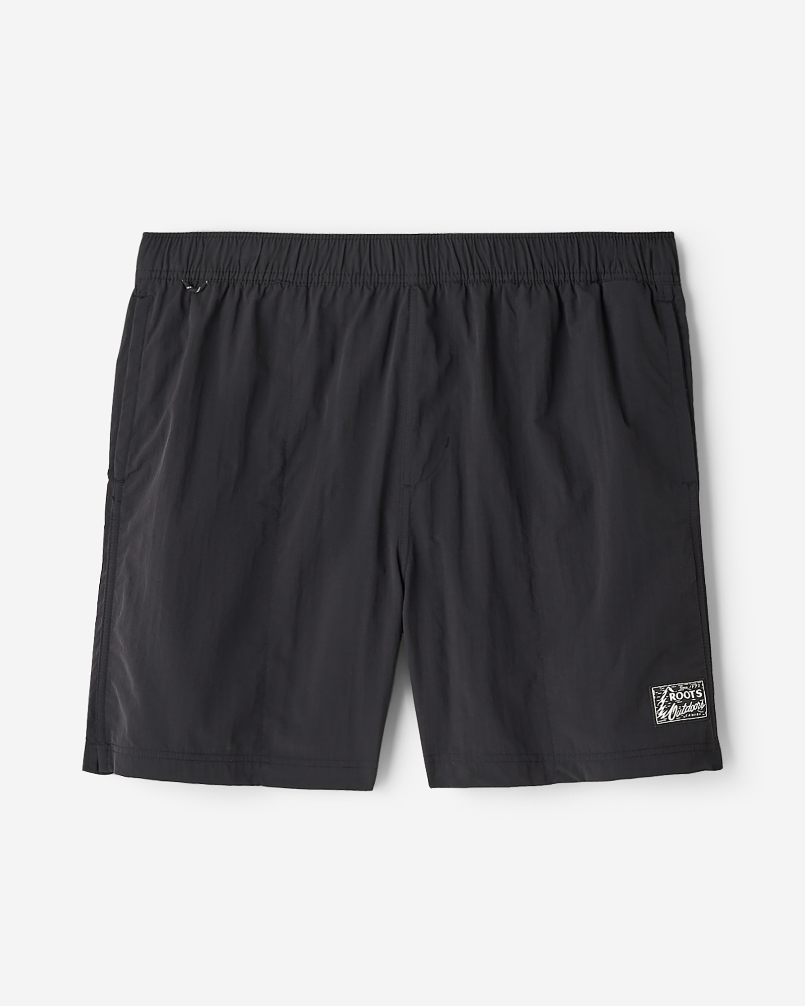 Roots Outdoor Hybrid Nylon Short 5.5 Inch in Black