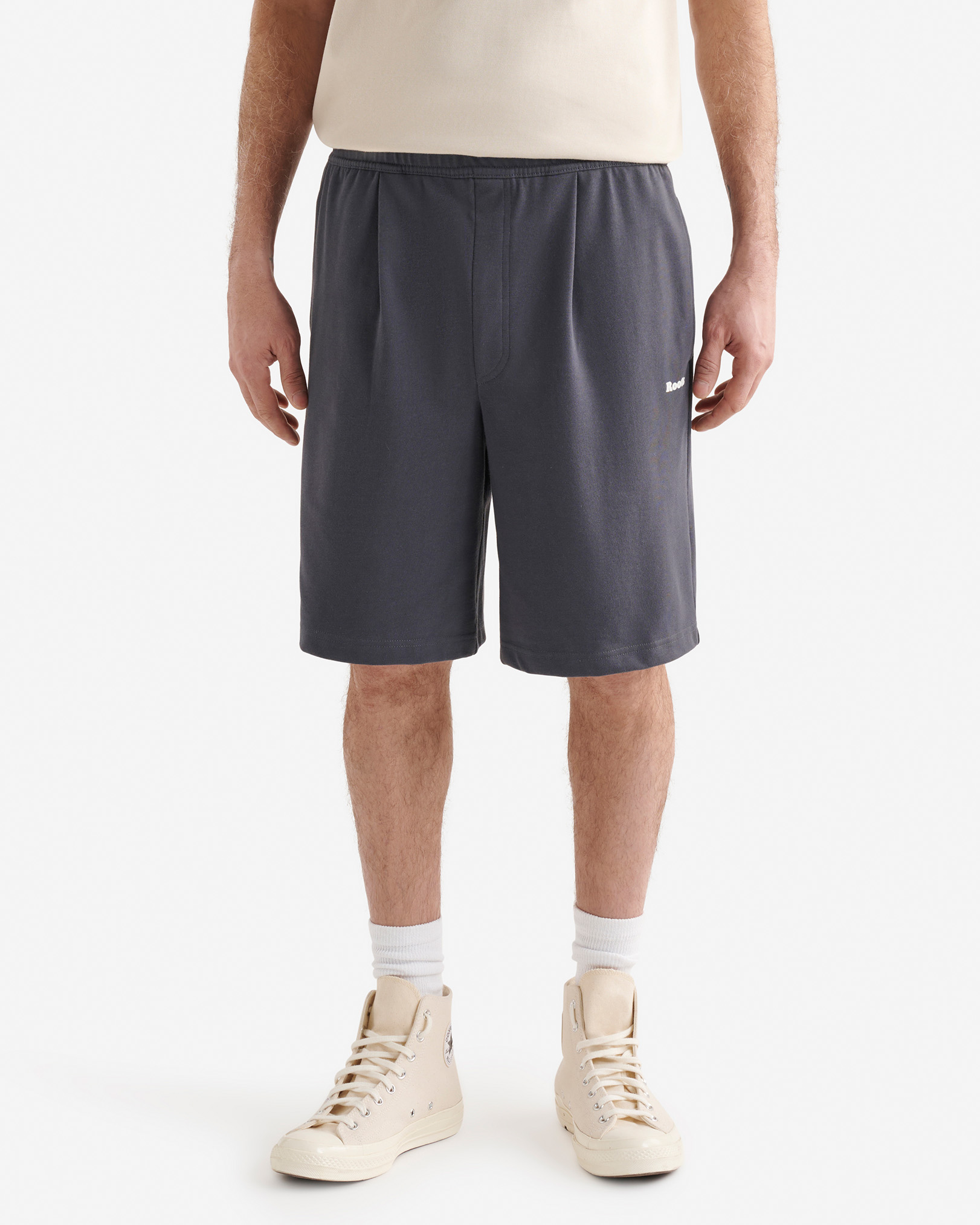 Roots Cloud Jersey Short 9.5 Inch in Graphite Grey