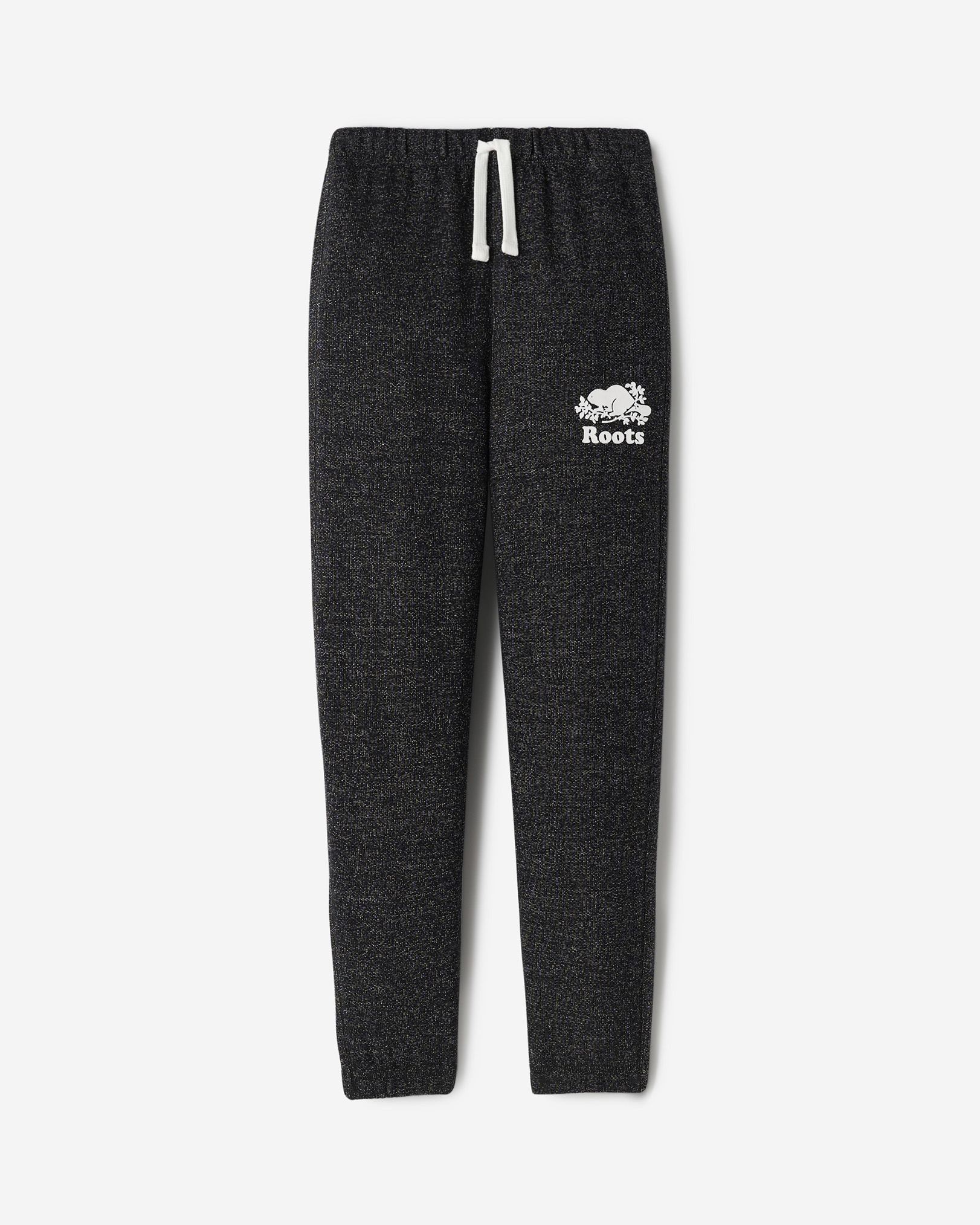 Roots Kids Organic Original Slim Sweatpant in Black Pepper