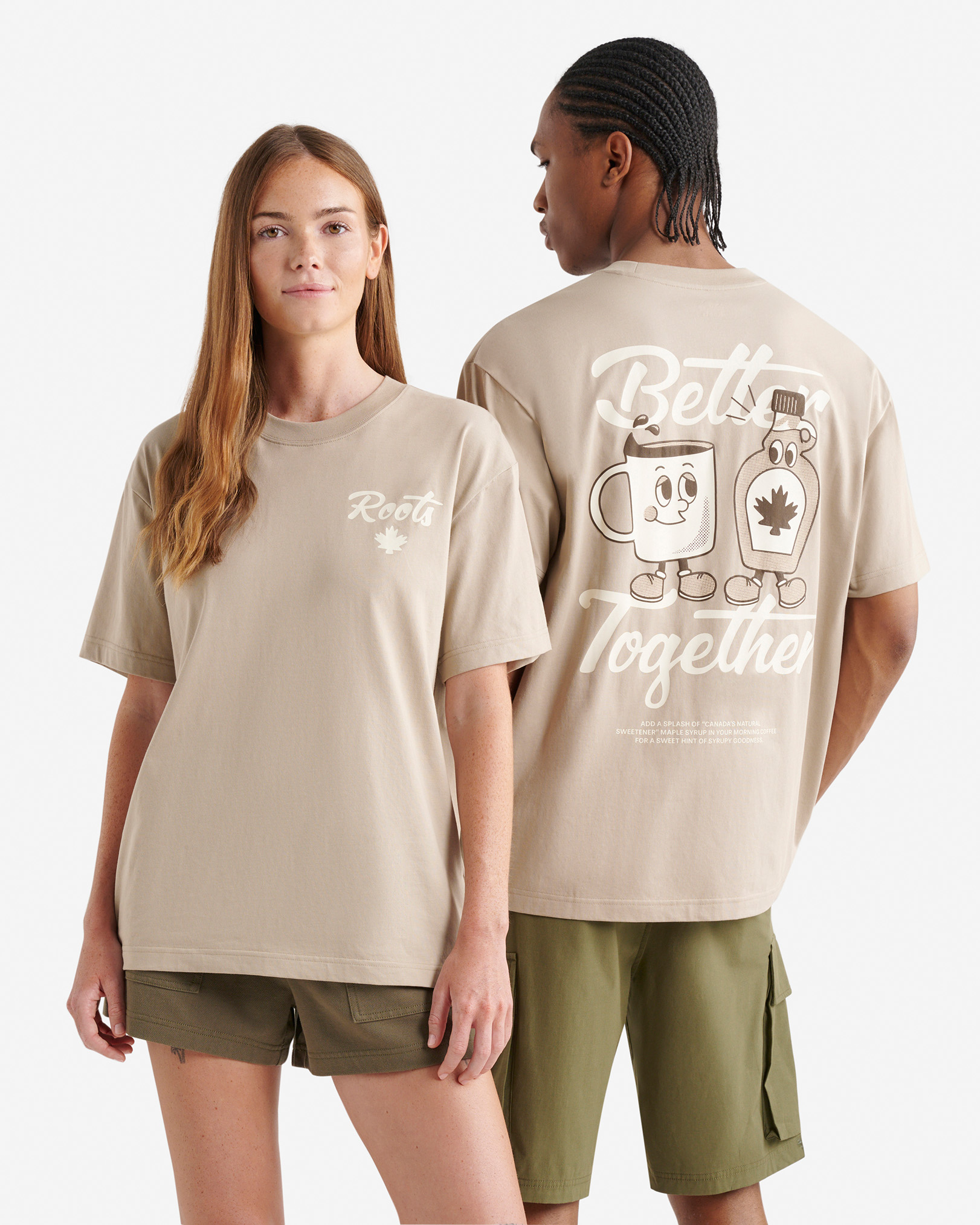 Canadian Foodie T-Shirt - Warm Khaki