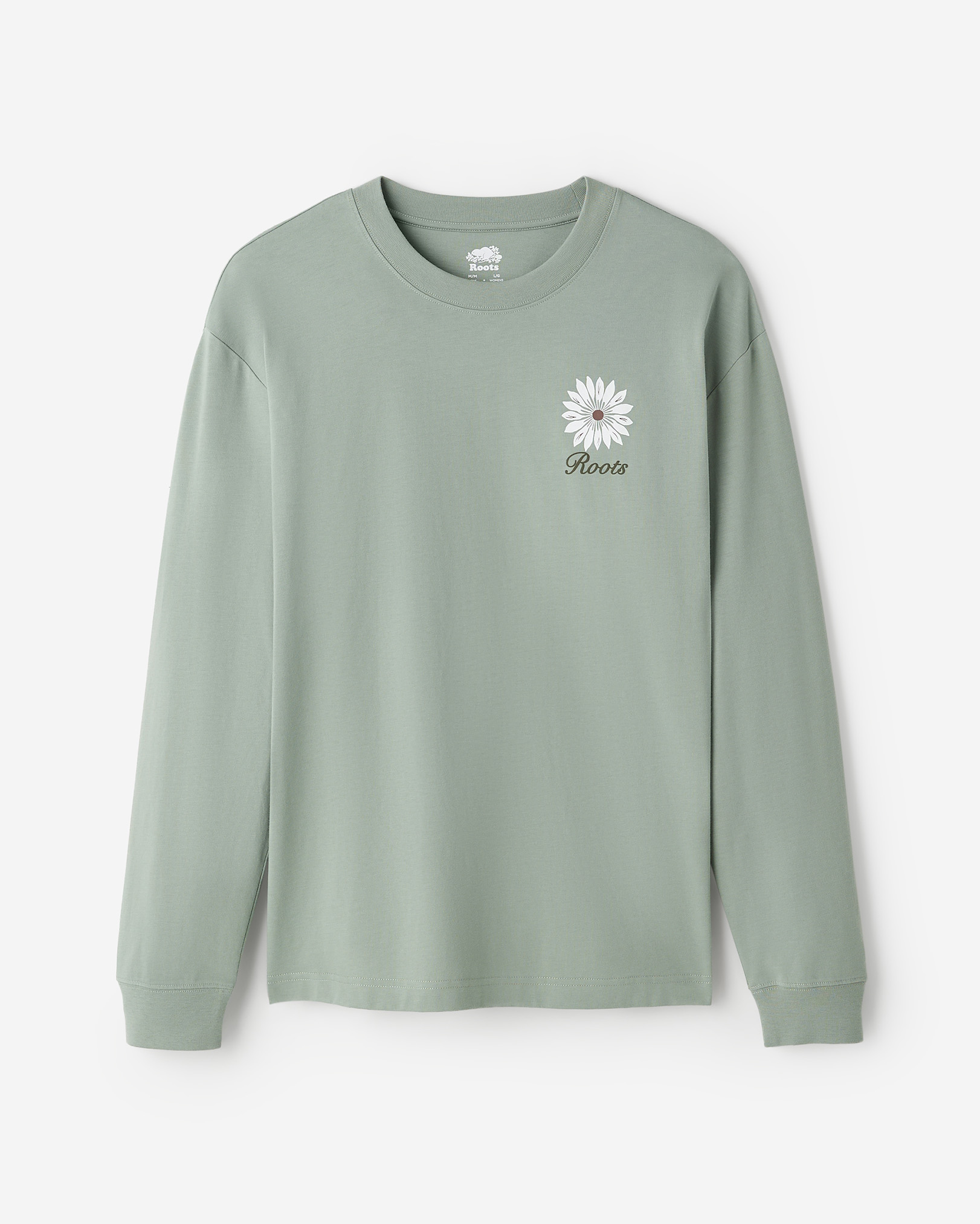T-shirt à manches longues Patchwork Roots - Gris Ardoise