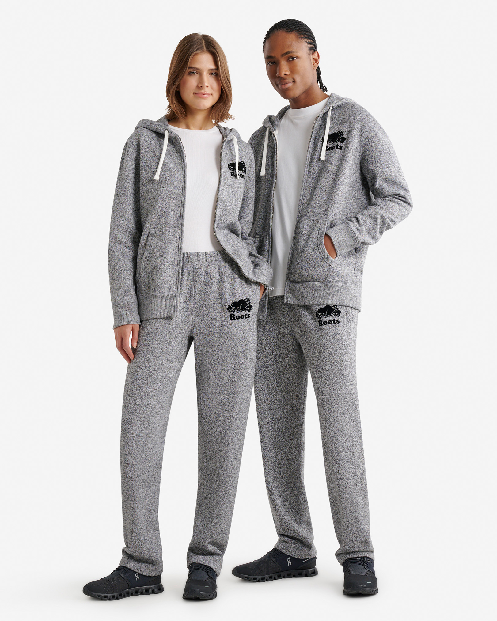 Organic Heritage Sweatpant - Salt & Pepper