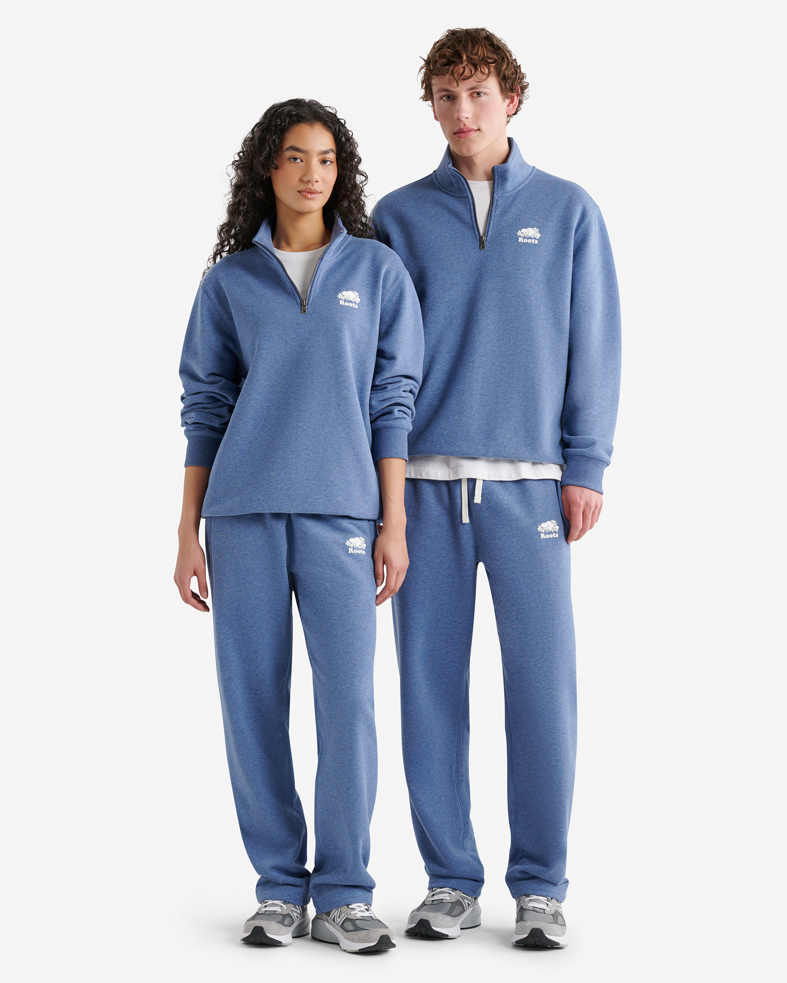 Organic Heritage Terry Sweatpant - Gulf Blue Mix Organic Heritage Terry Sweatpant - Gulf Blue Mix
