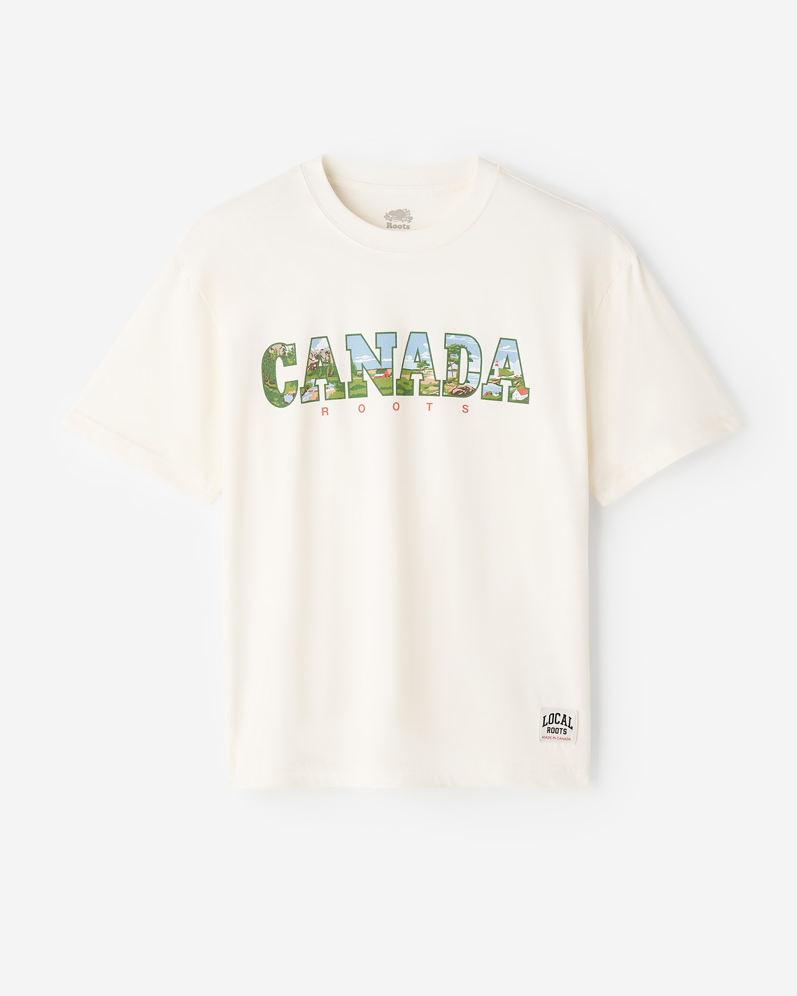 Greetings From Canada T-Shirt - Egret Greetings From Canada T-Shirt - Egret