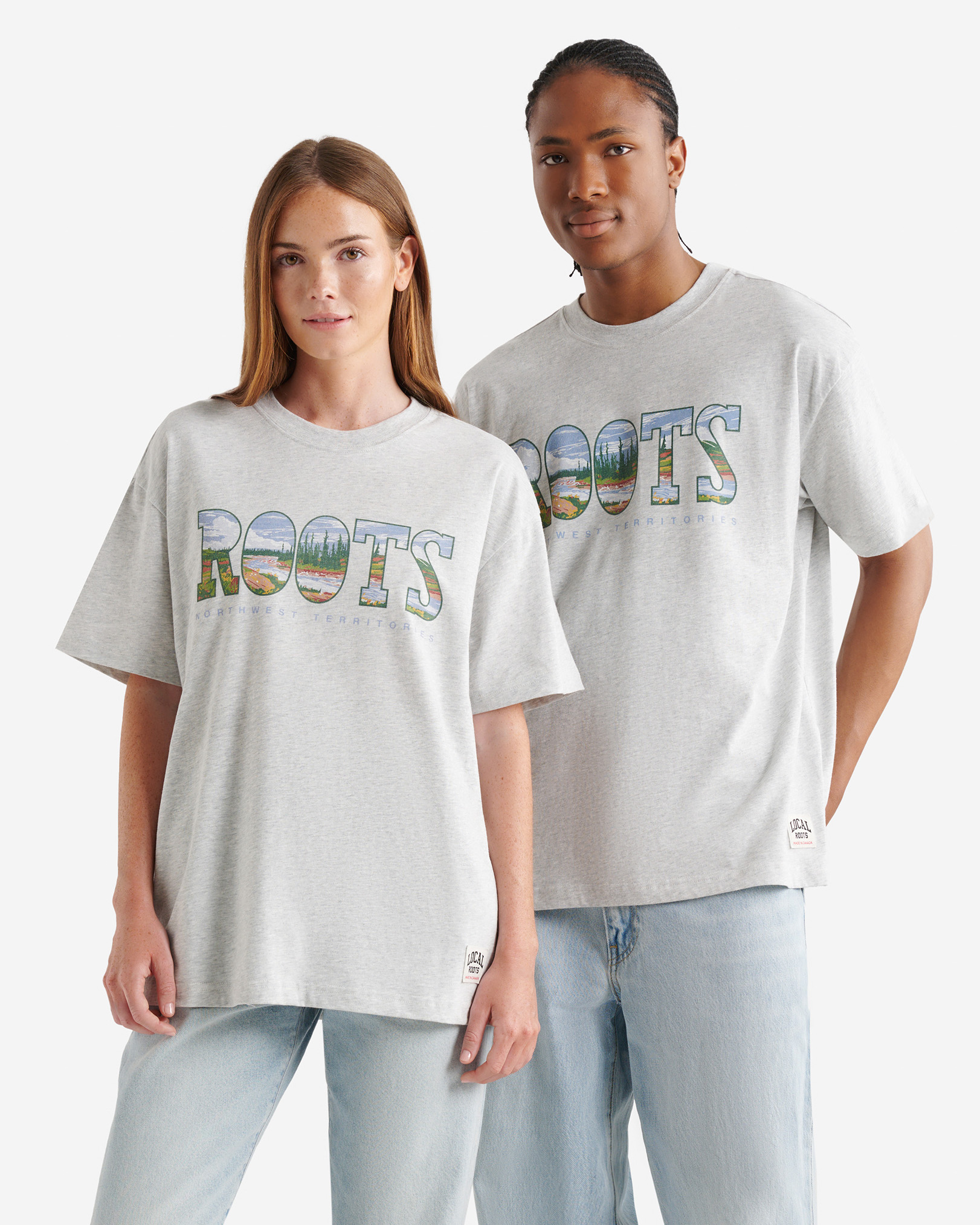 Greetings From North T-Shirt - Athletic Grey Mix Greetings From North T-Shirt - Athletic Grey Mix
