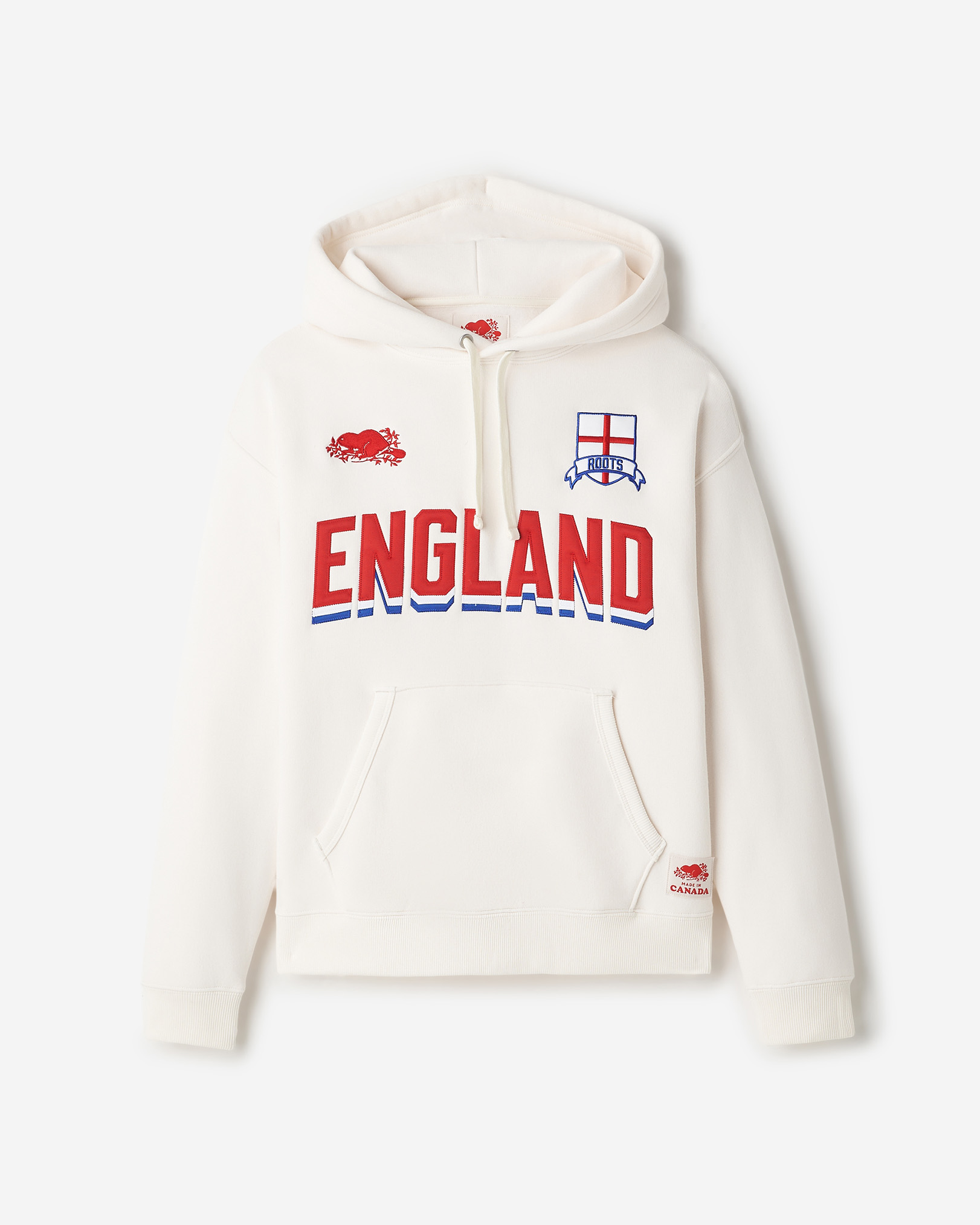 Roots Worldwide England Hoodie - Egret Roots Worldwide England Hoodie - Egret