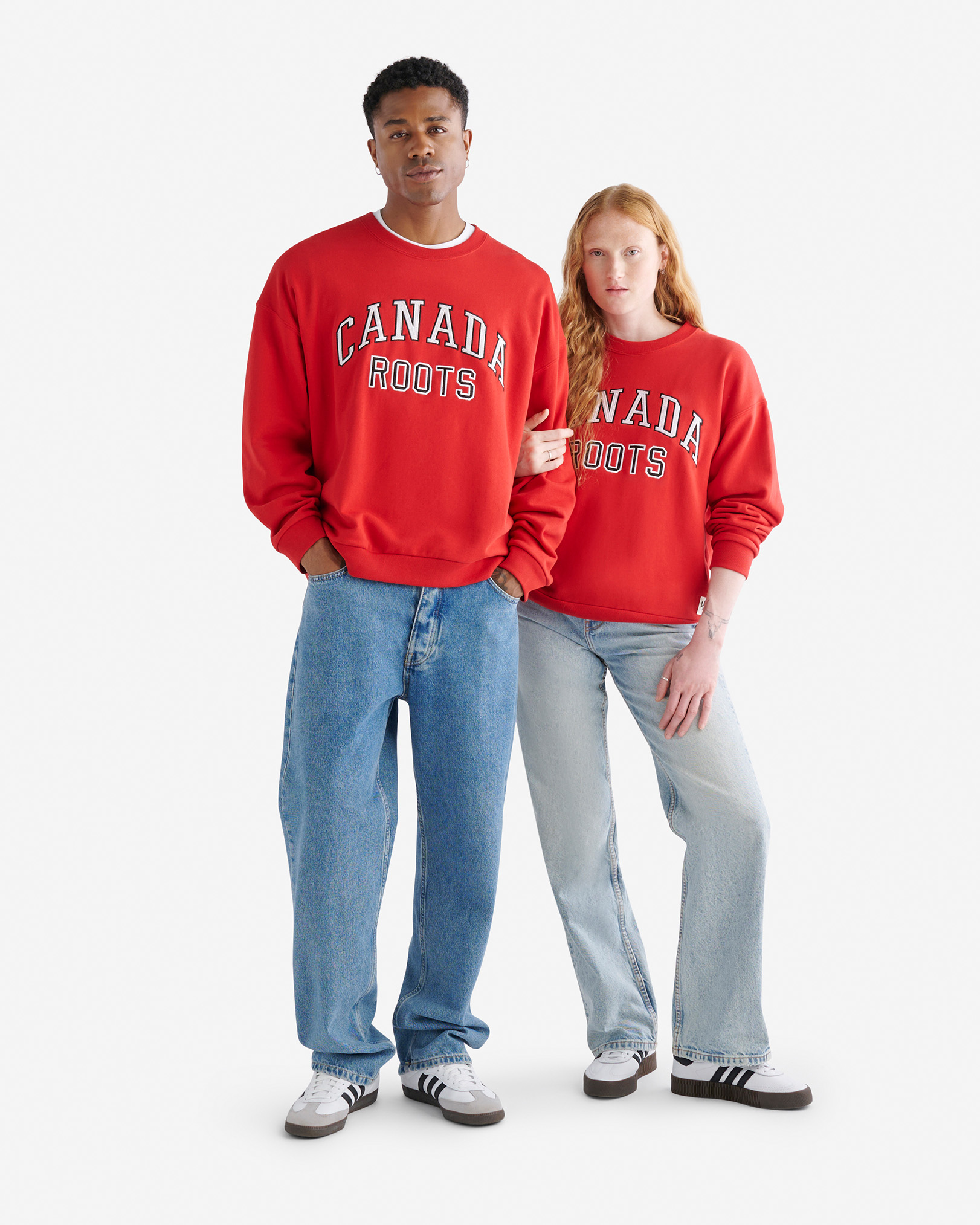Chandail à col rond Lac Canada Local Roots - Rouge Sauge