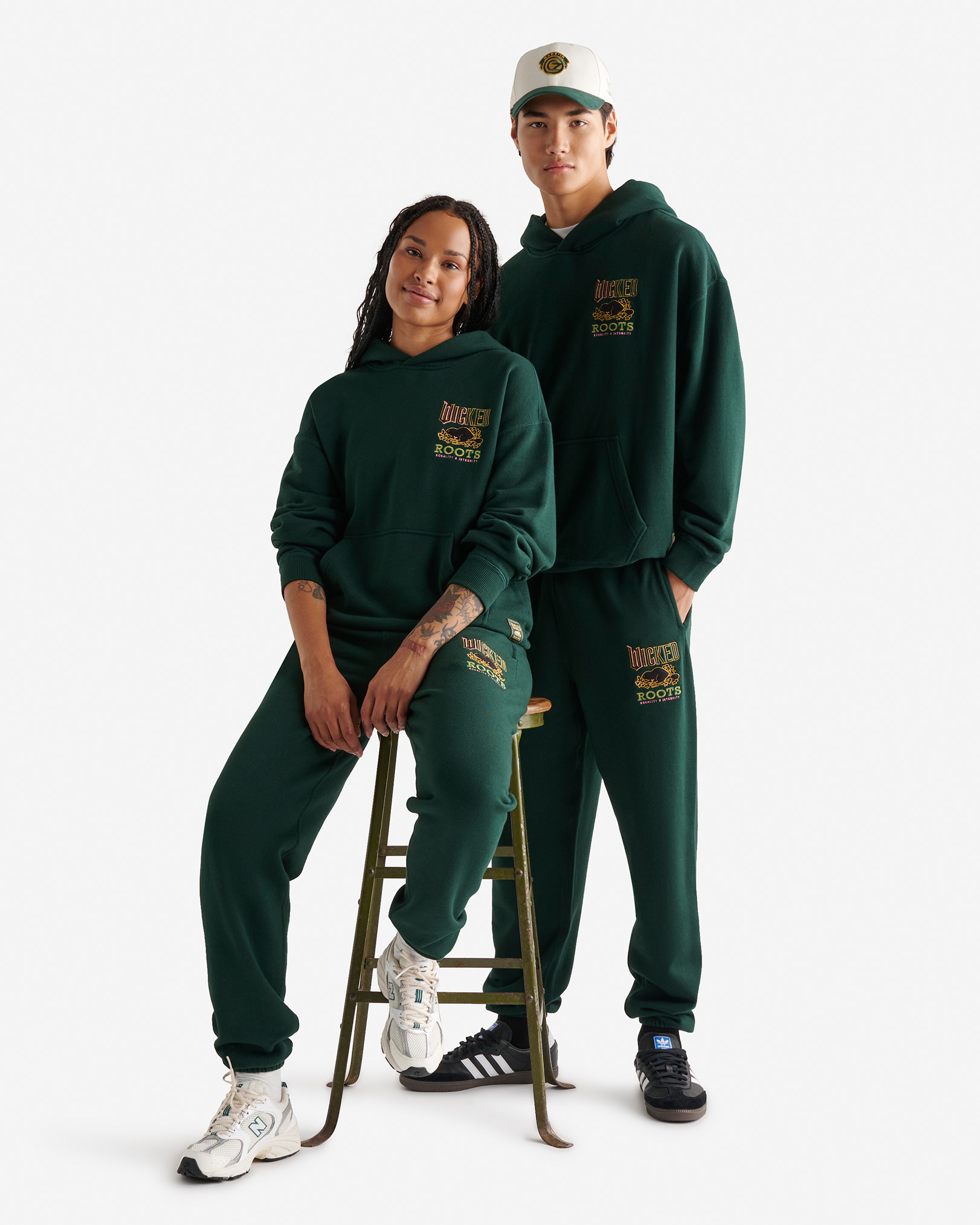 Roots X Wicked Relaxed Sweatpant - Varsity Green Roots X Wicked Relaxed Sweatpant - Varsity Green