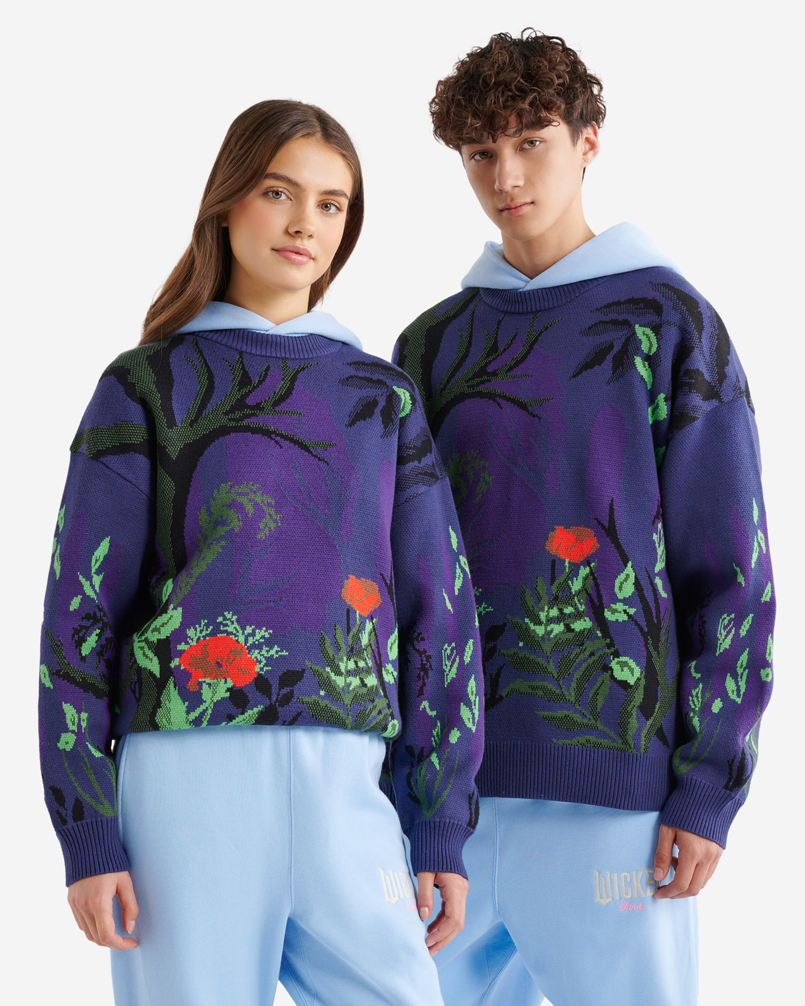 Roots X Wicked Crew Sweater - Midnight Magic