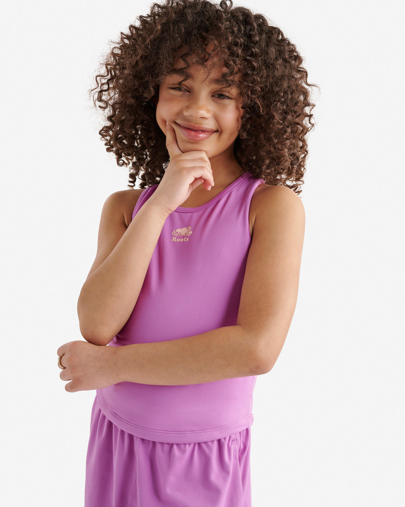 Girls Active Tank Top - Iris Orchid
