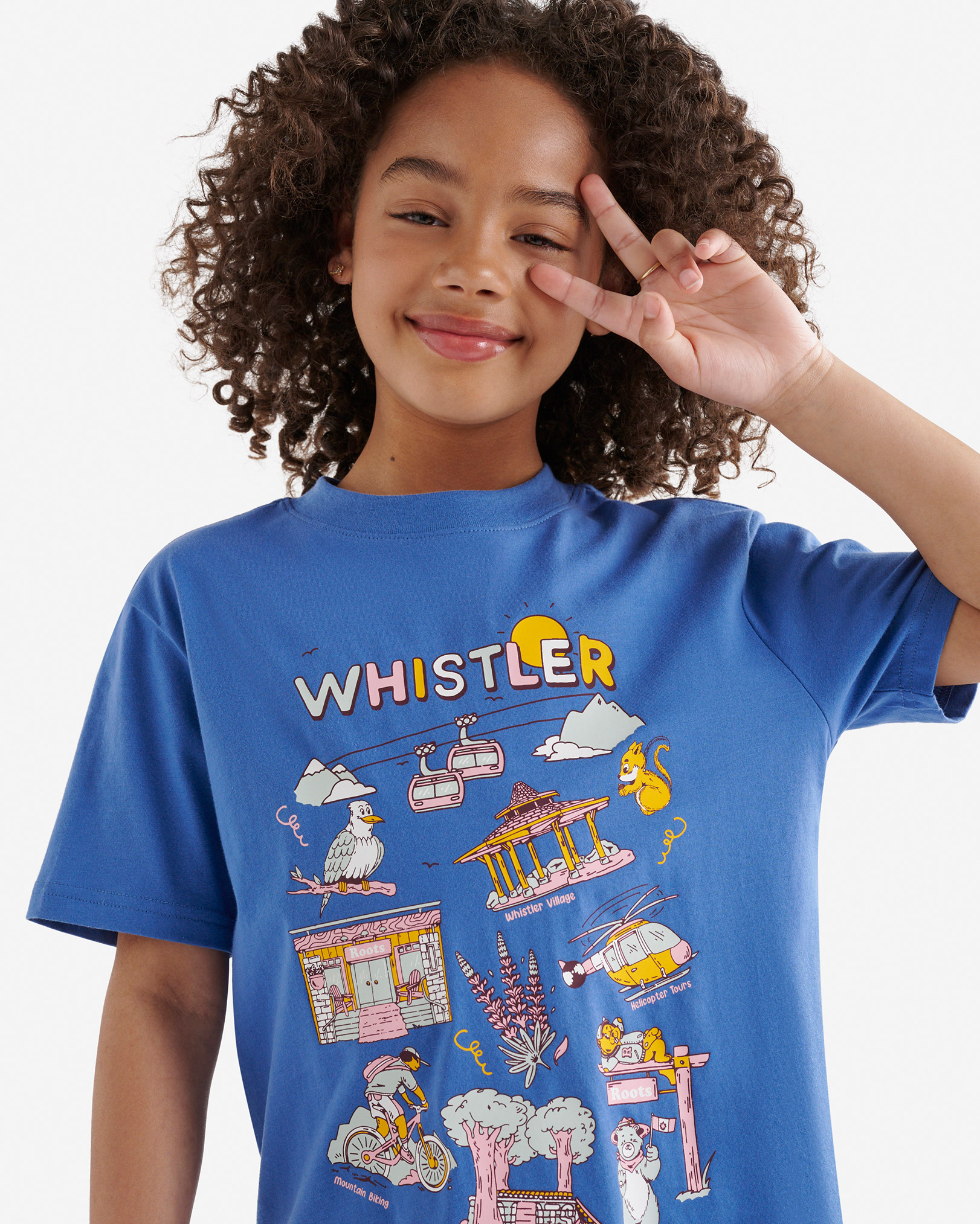 Kids Roots Cities T-Shirt - Dutch Blue