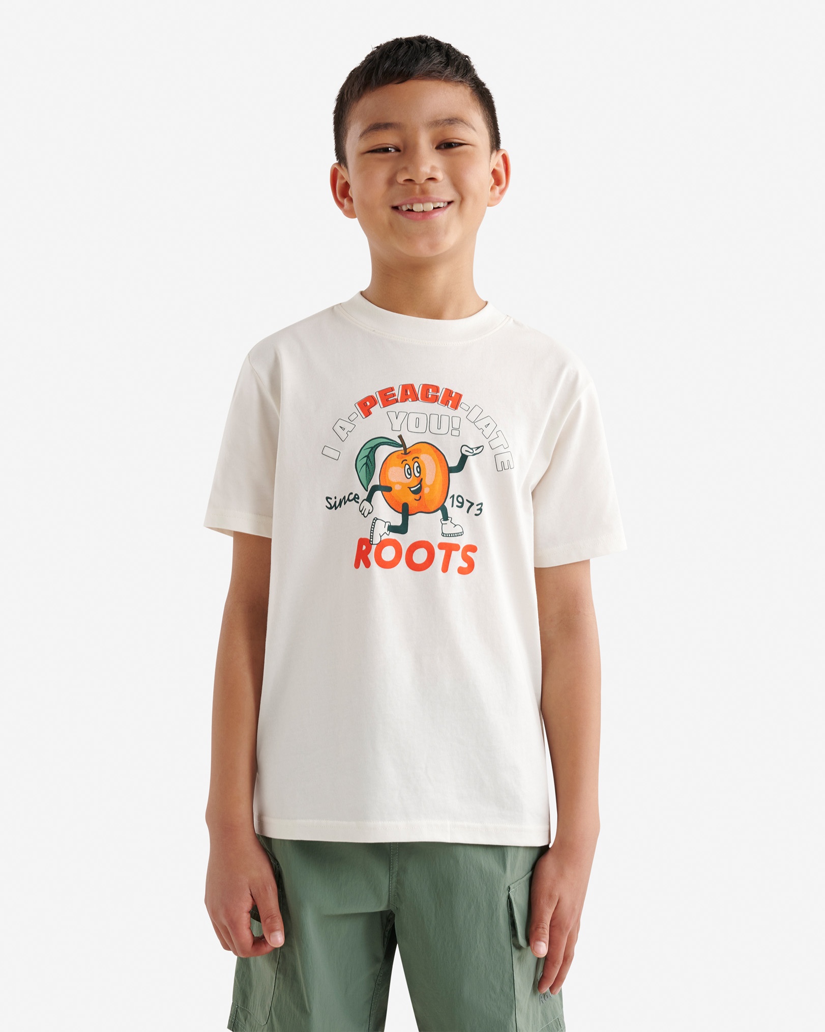 Kids Fruit Series T-Shirt - Egret